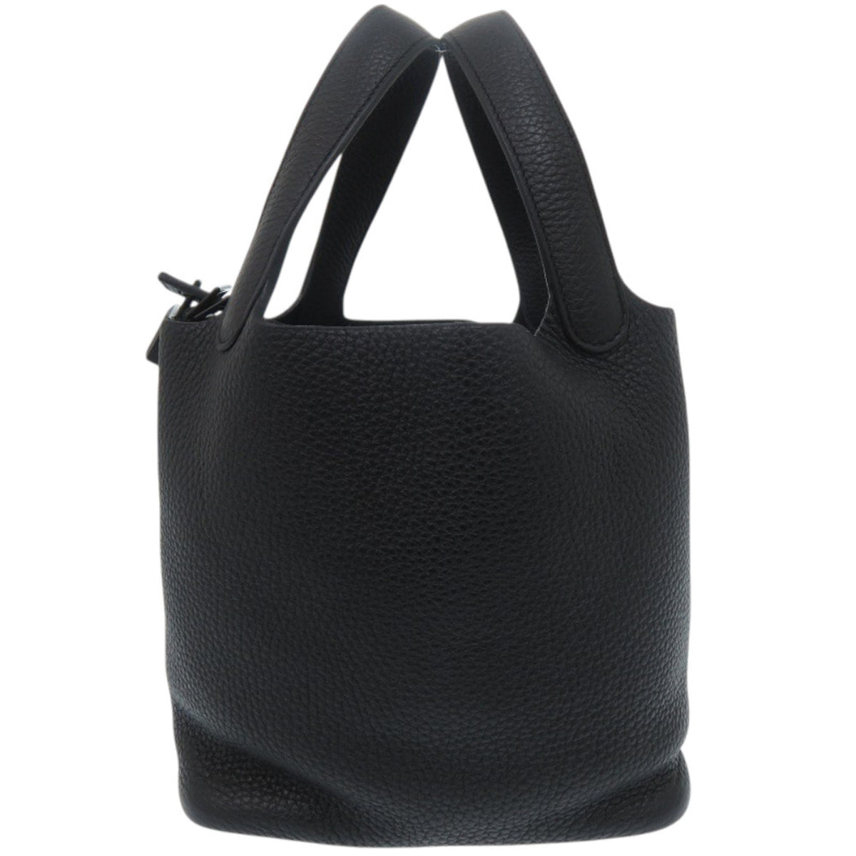 Hermes Black Taurillon Clemence Leather Handbag (Pre-Owned)