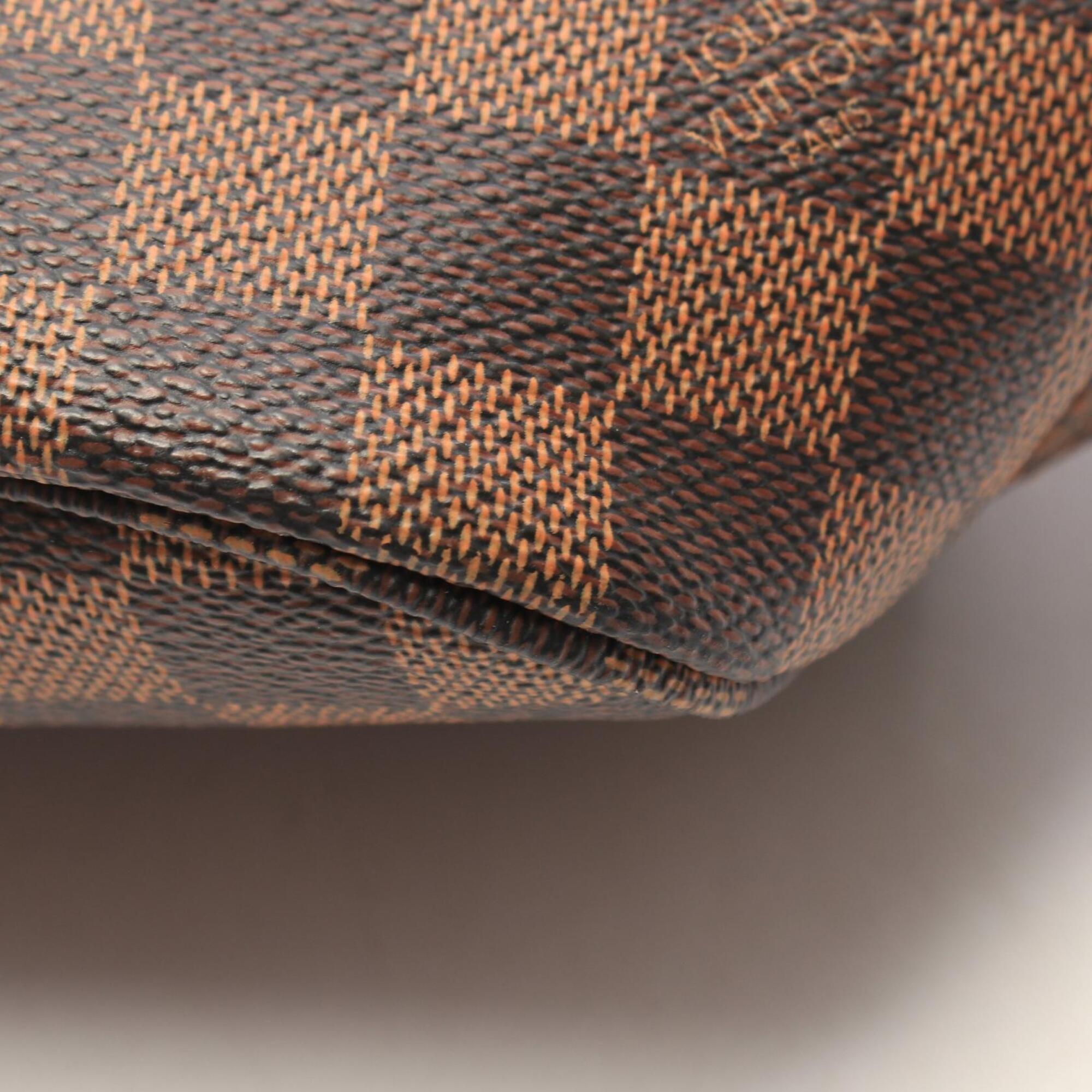 Louis Vuitton Brown Coated Canvas Leather Handbag Tote Bag (Pre-Owned)