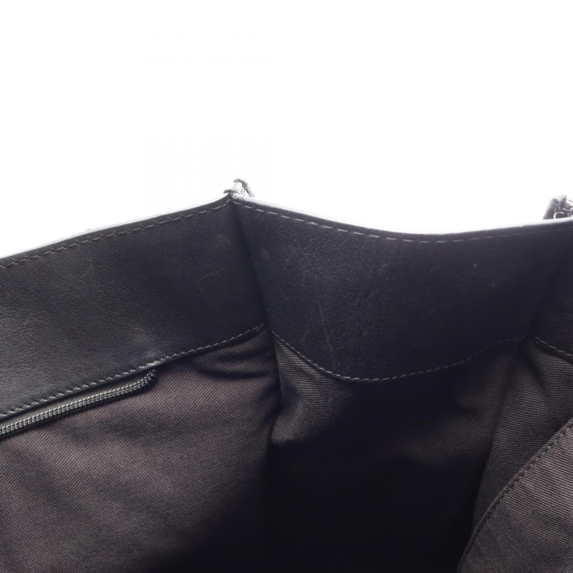 Loewe Black Leather Handbag Tote Bag (Pre-Owned)
