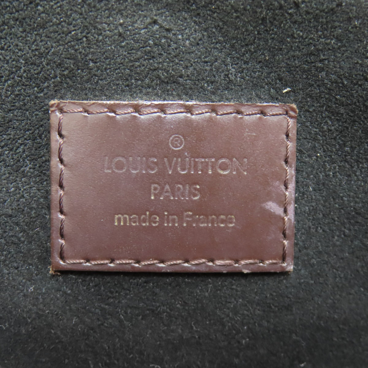 Louis Vuitton Black Damier Canvas Ebene Damier Canvas Handbag (Pre-Owned)