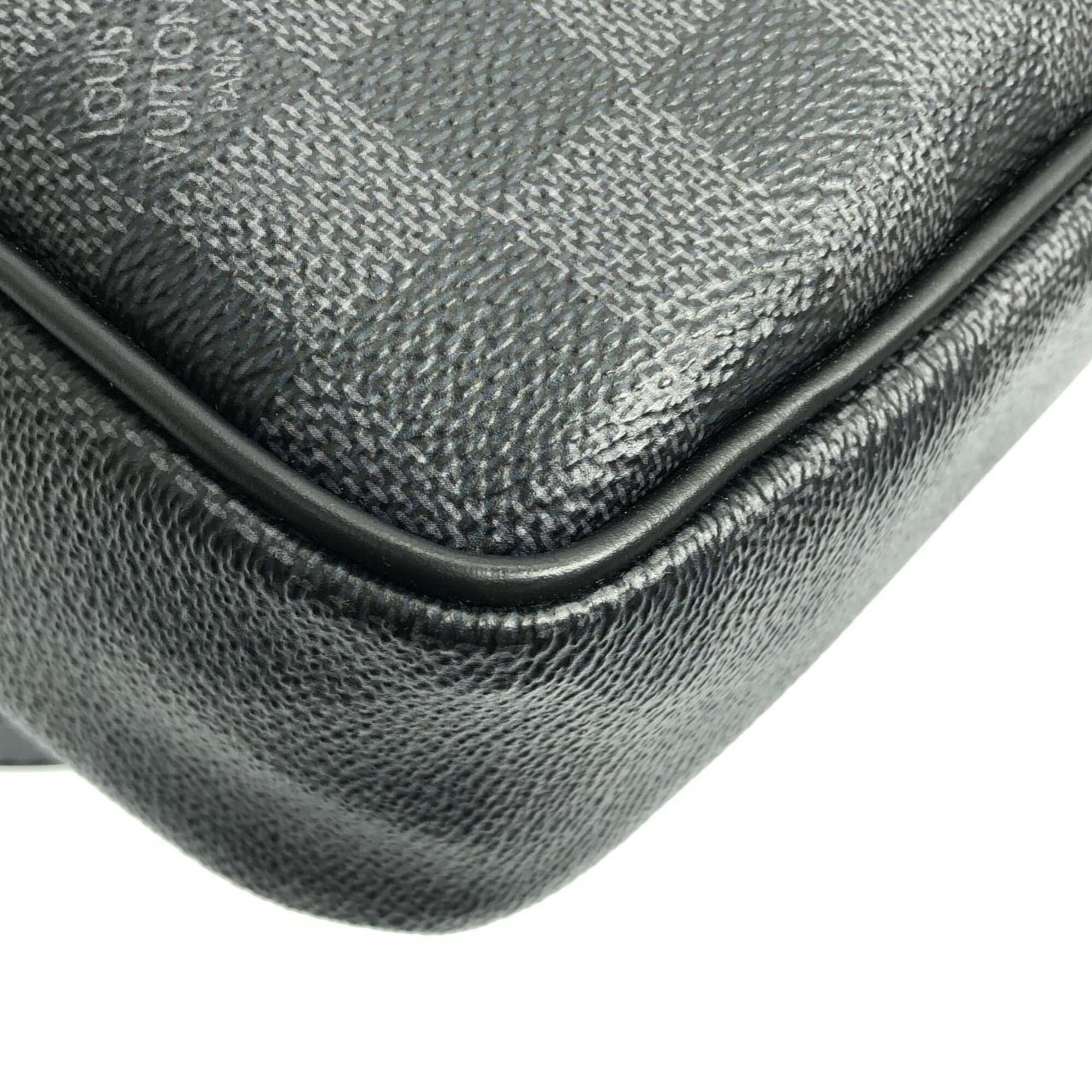 Louis Vuitton Dark Gray Graphite Coated Canvas Handbag (Pre-Owned)