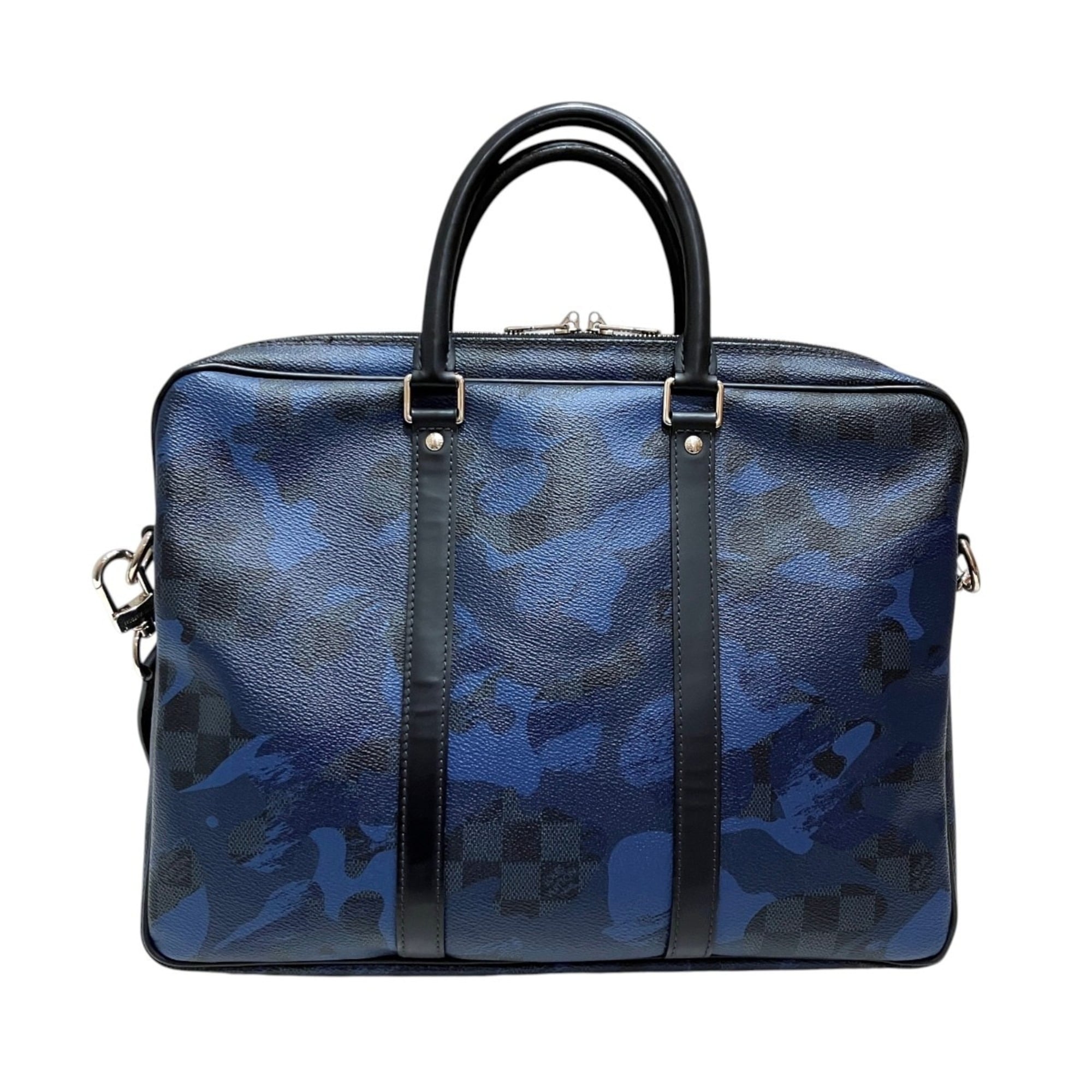 Louis Vuitton Damier Cobalt Damier Canvas Leather (Pre-Owned)