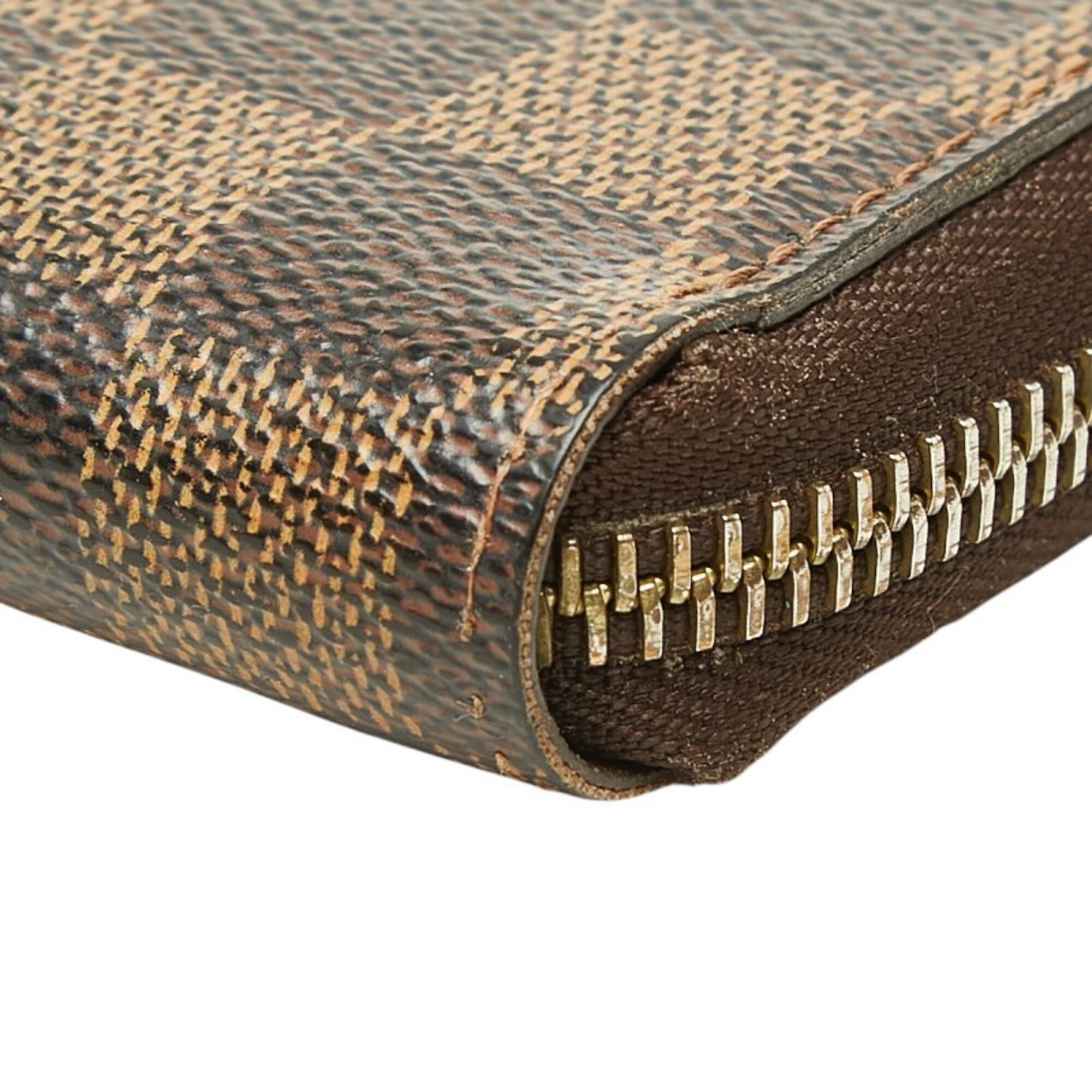 Louis Vuitton Brown Pvc Leather Long Wallet (Bi-Fold) (Pre-Owned)