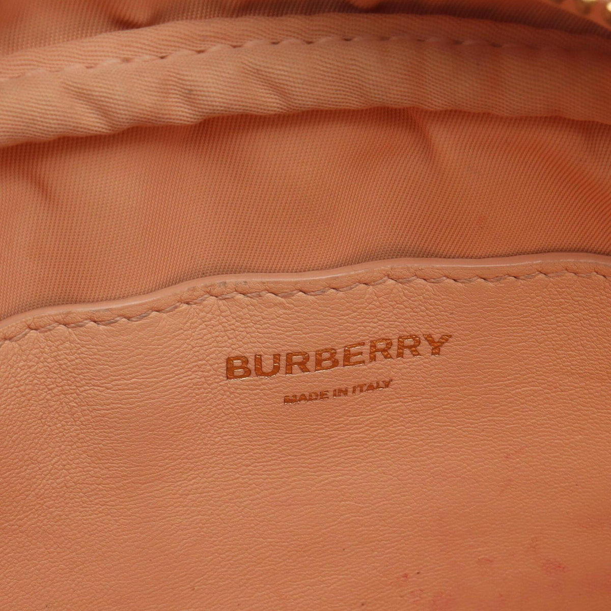 Burberry Pink Leather Handbag Shoulder Bag (Pre-Owned)
