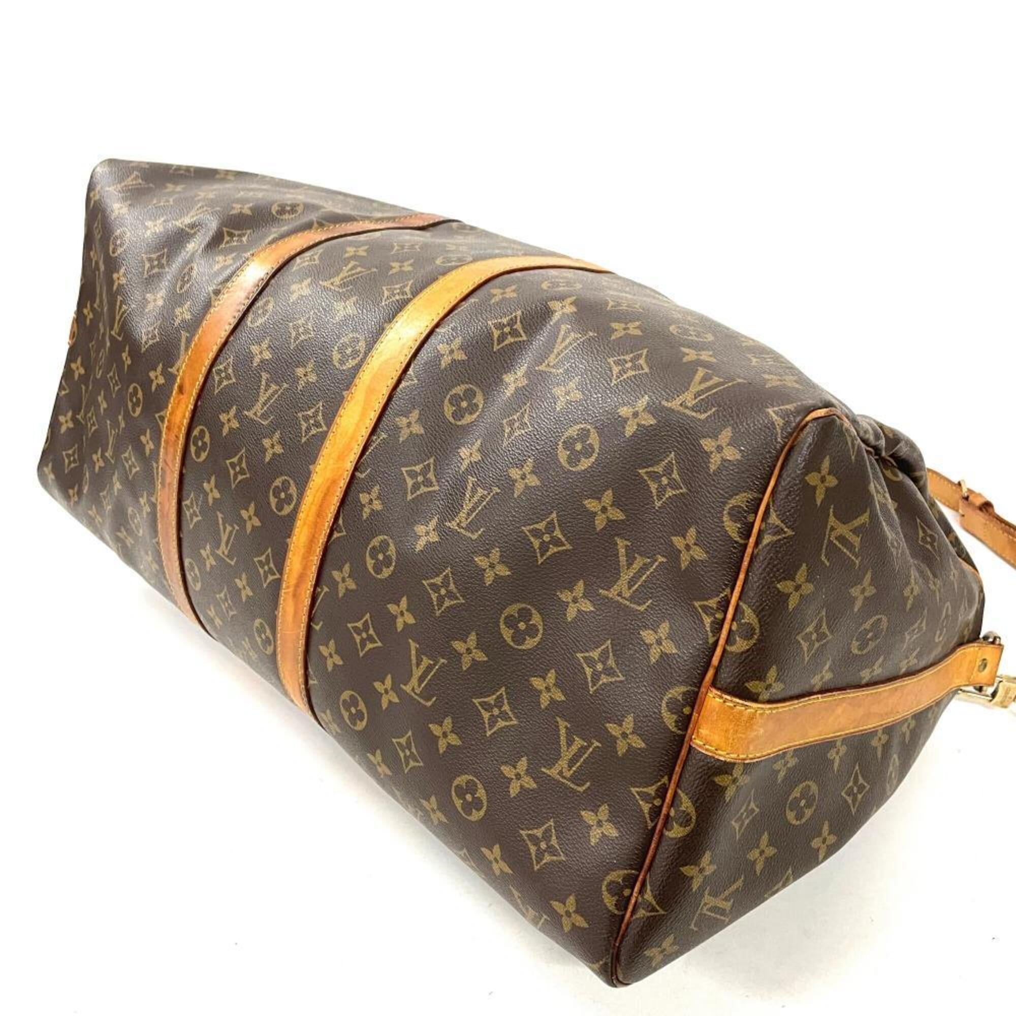 Louis Vuitton Brown Monogram Canvas Boston Bag (Pre-Owned)