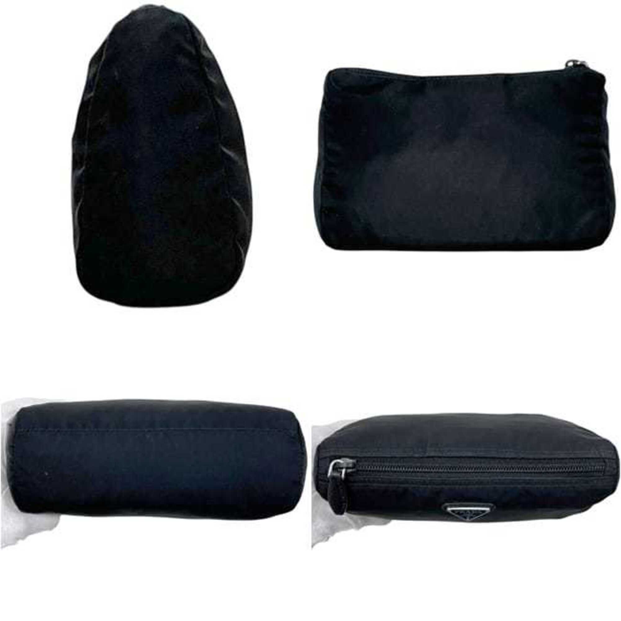 Prada Black Nero Nylon Pouch (Pre-Owned)