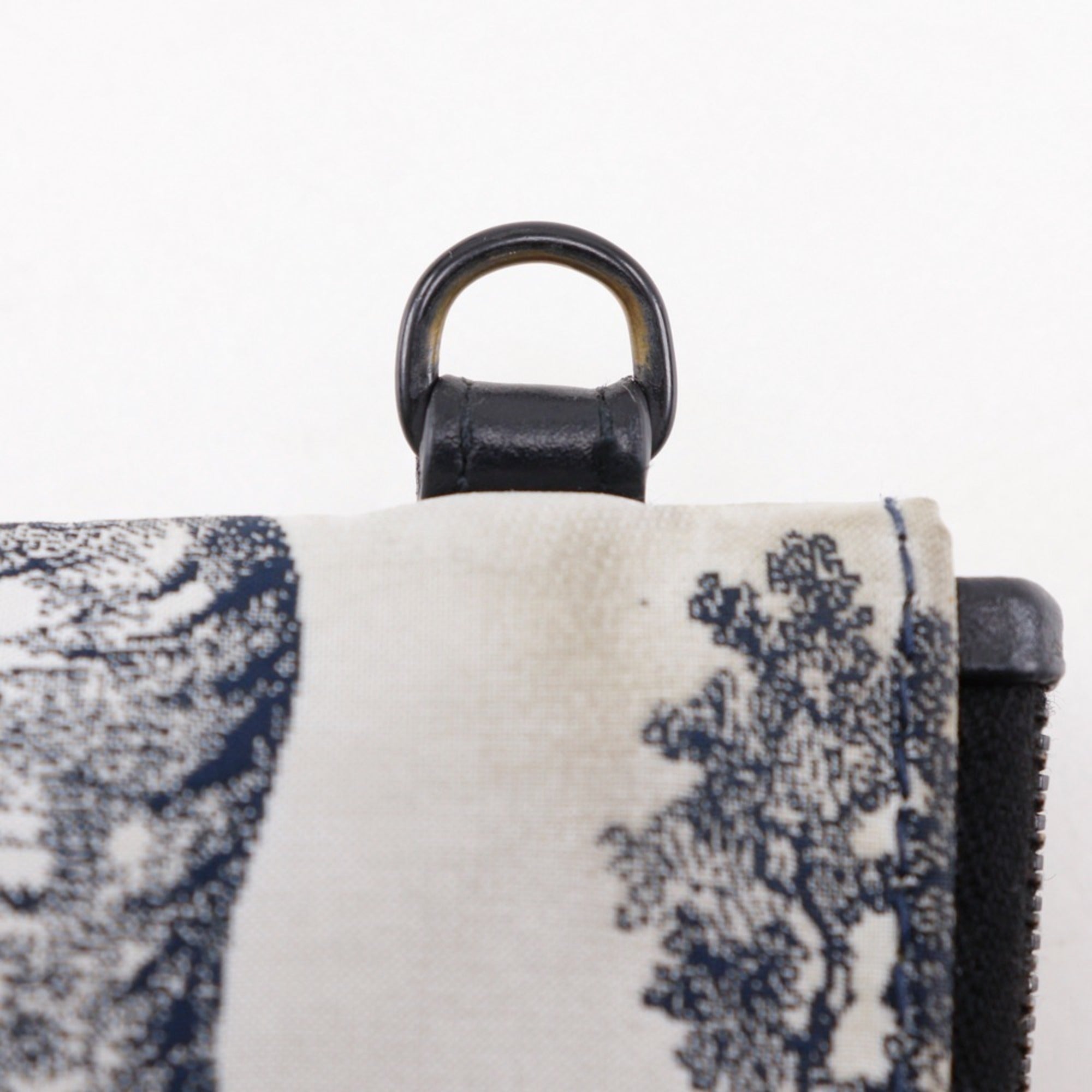 Christian Dior Black White Nylon Pouch Shoulder Bag (Pre-Owned)
