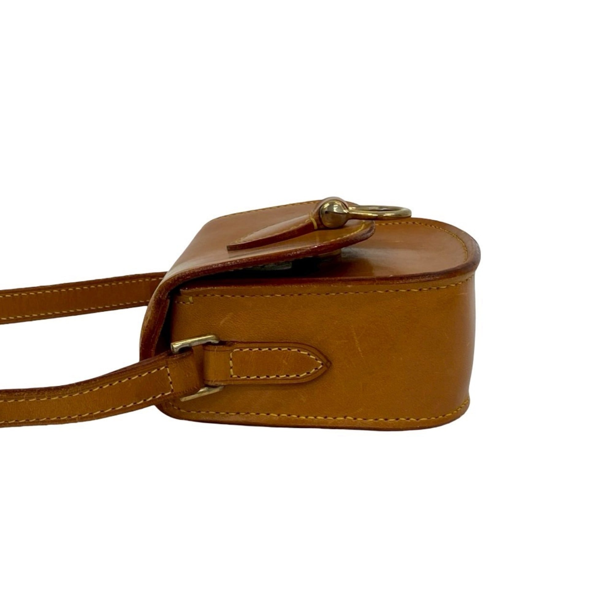 Louis Vuitton Brown Leather Pochette Shoulder Bag (Pre-Owned)