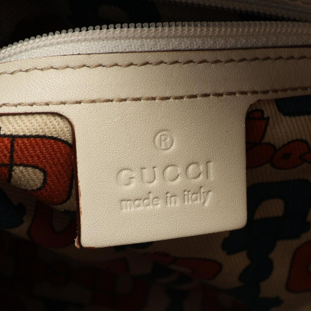 Gucci Ivory Leather Handbag Tote Bag (Pre-Owned)