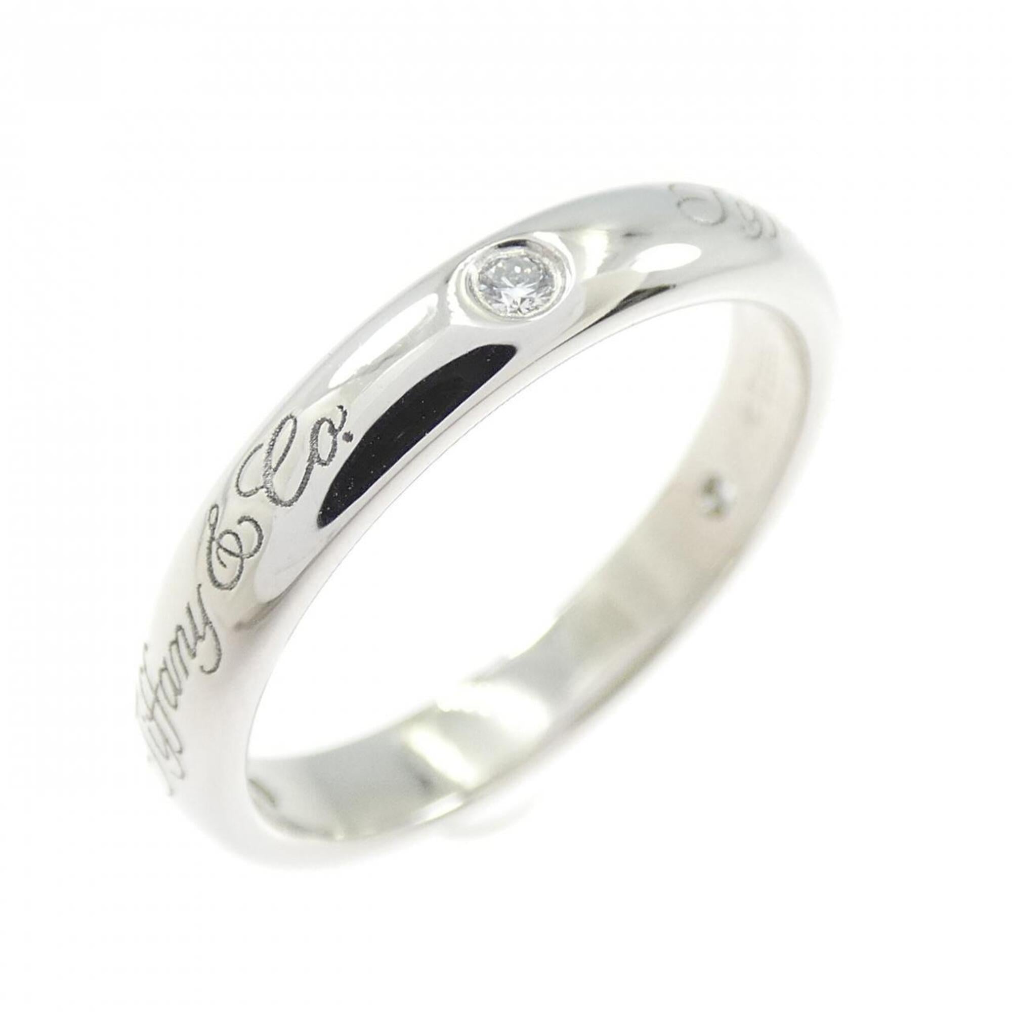 Tiffany Platinum Platinum 950 Band Ring (Pre-Owned)