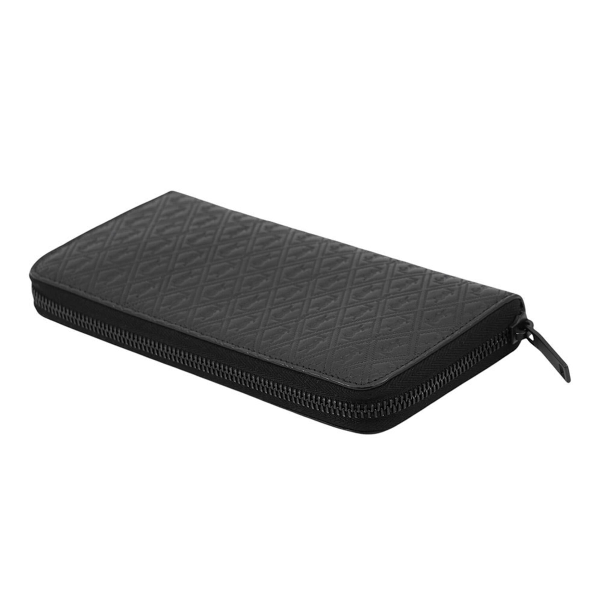Yves Saint Laurent Black Leather Long Wallet (Bi-Fold) (Pre-Owned)