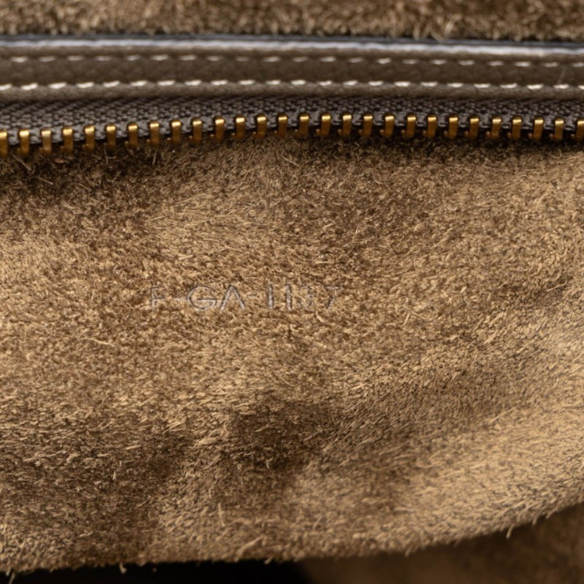 Celine Gray Khaki Leather Handbag (Pre-Owned)