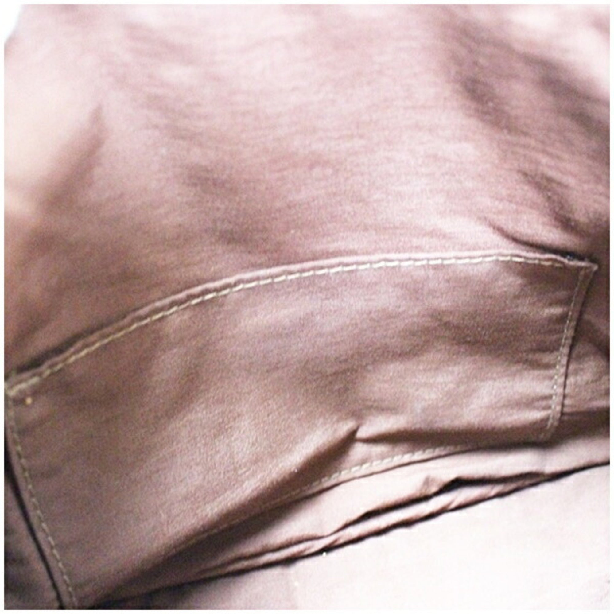 Hermes Brown Canvas Pouch (Pre-Owned)