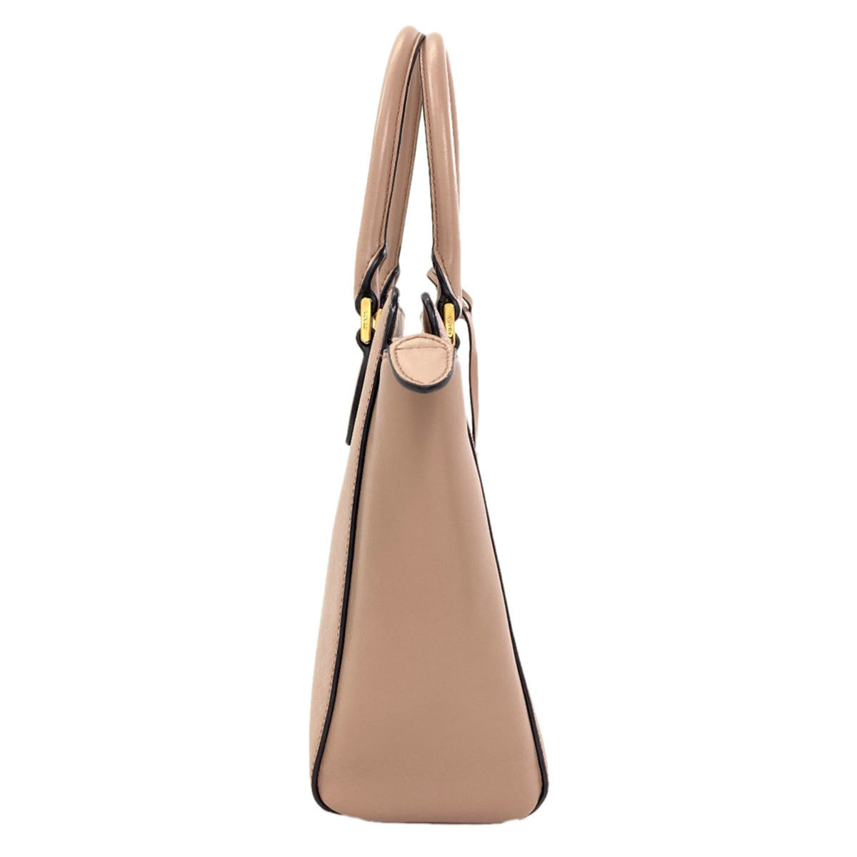 Prada Saffiano Pink Beige Saffiano Handbag (Pre-Owned)