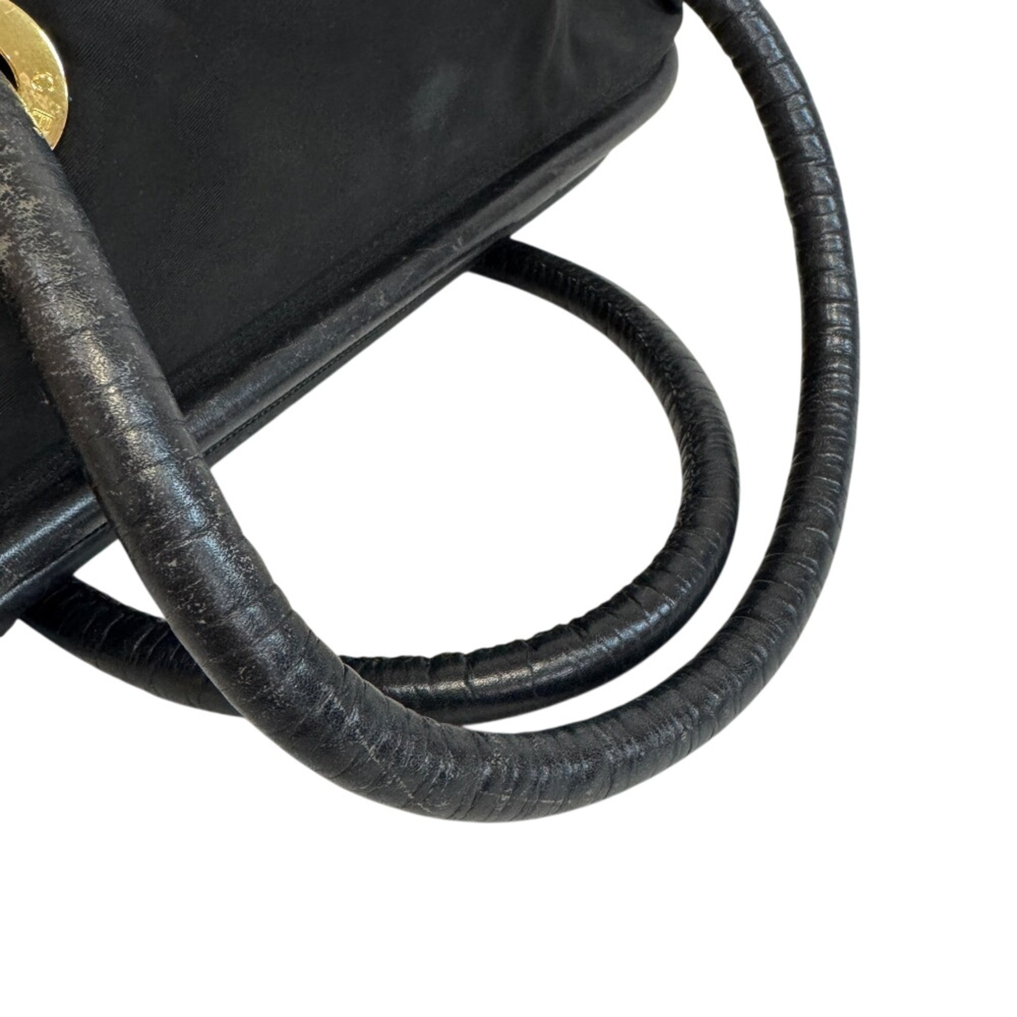 Celine Black Nylon Leather Handbag (Pre-Owned)