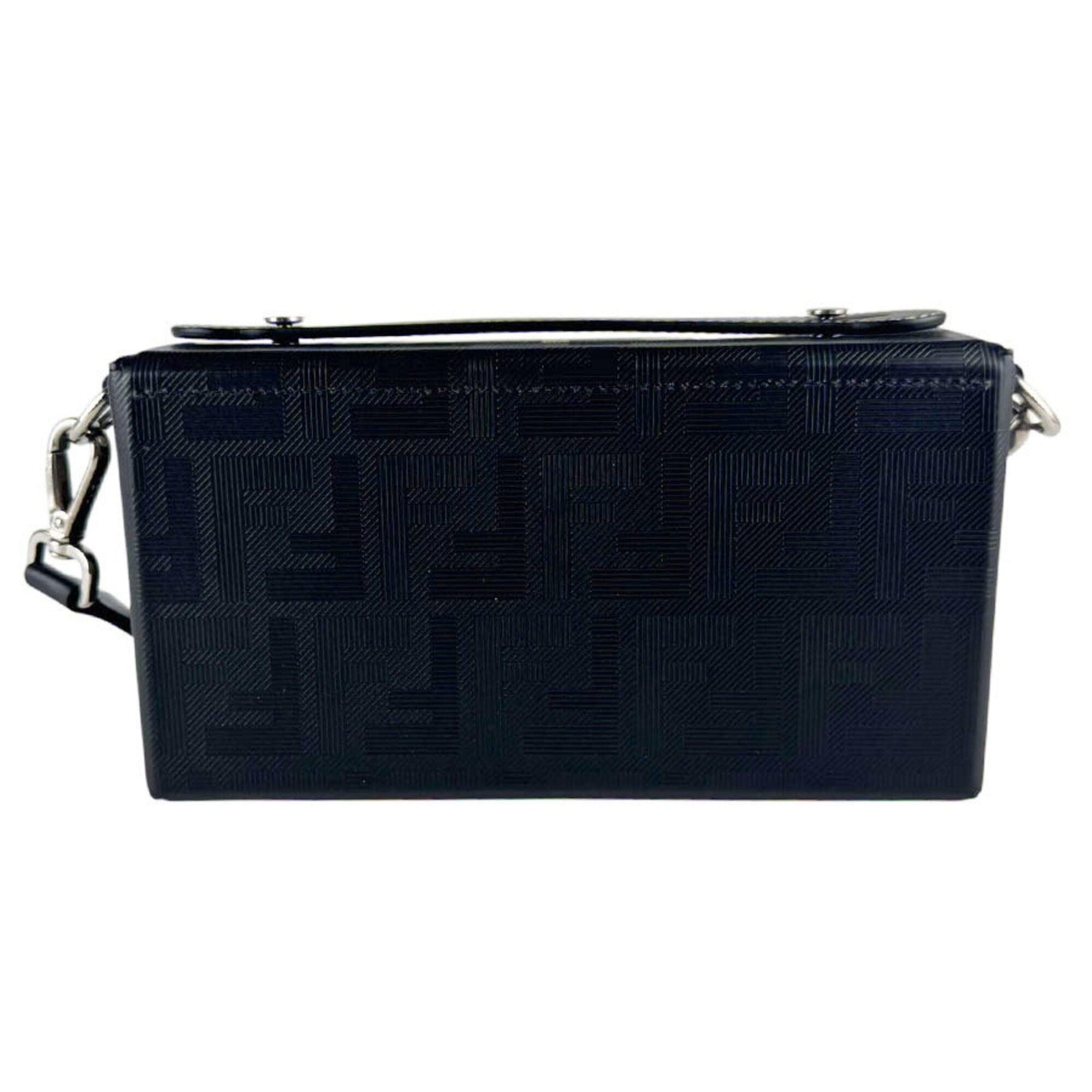 Fendi Black Leather Shoulder Bag (Pre-Owned)