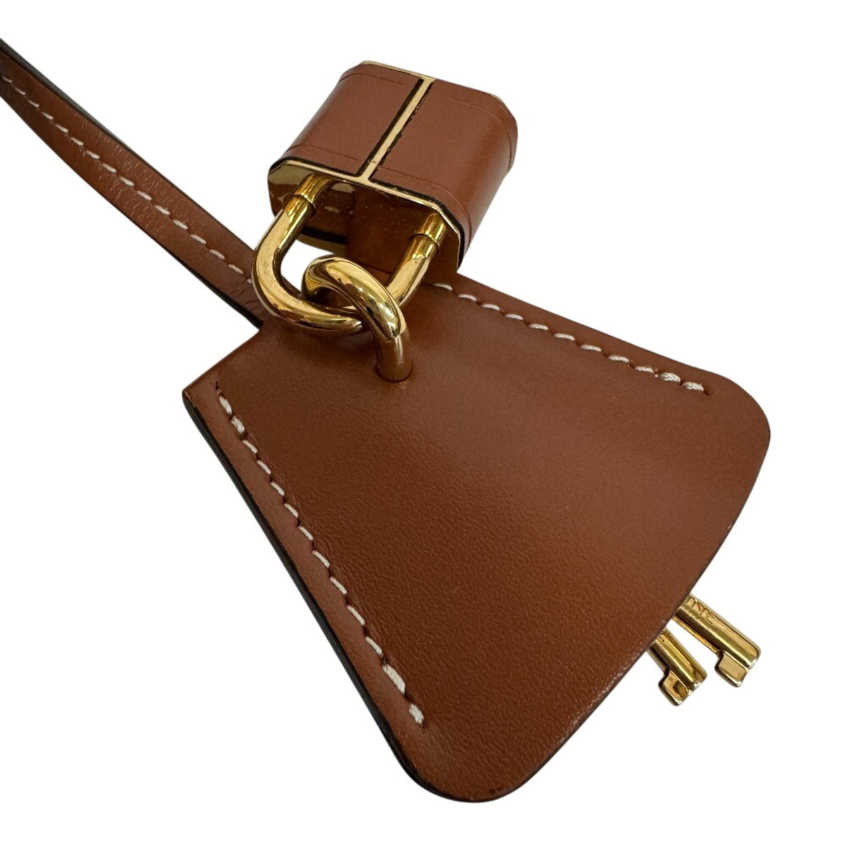Celine Beige Brown Canvas Leather Shoulder Bag (Pre-Owned)