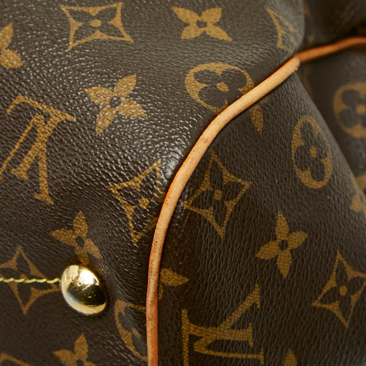 Louis Vuitton Brown Pvc Leather Handbag Shoulder Bag (Pre-Owned)
