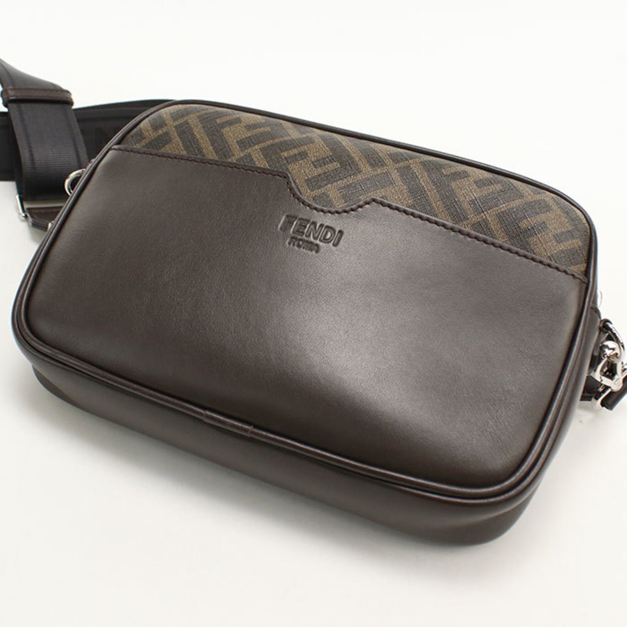 Fendi Brown Pvc Shoulder Bag (Pre-Owned)