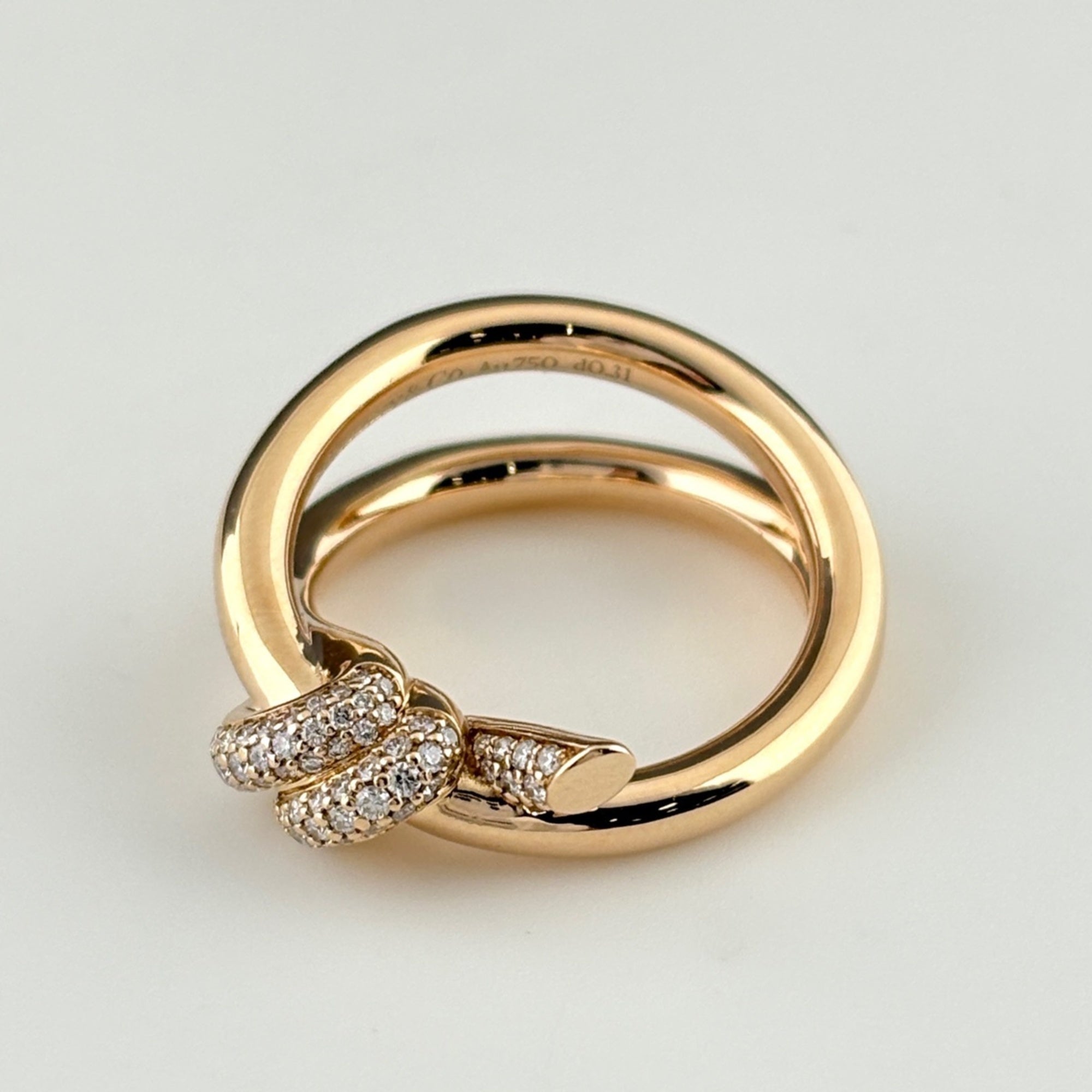 Tiffany Pink Gold (18K) Band Ring (Pre-Owned)