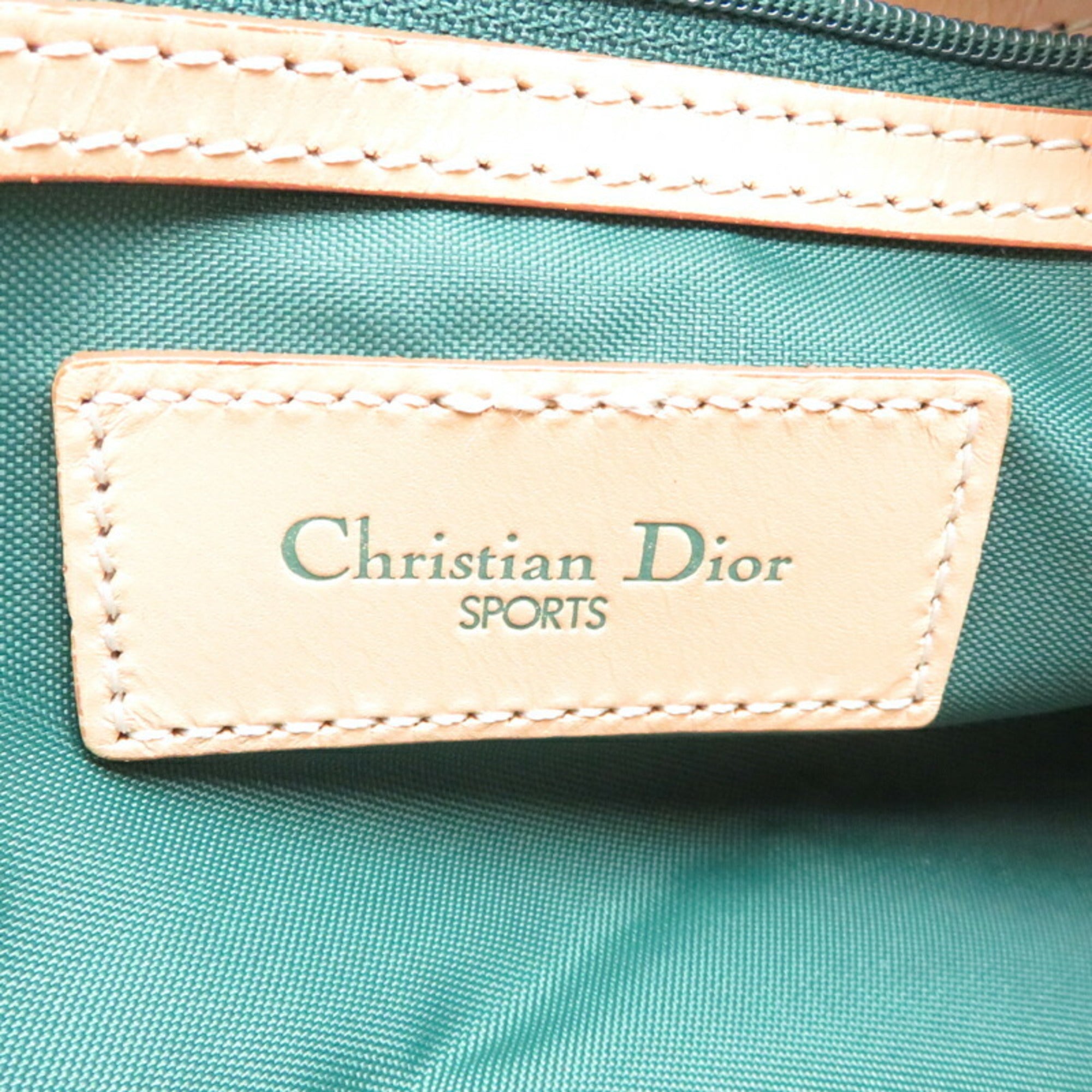 Christian Dior Green Pvc Boston Bag (Pre-Owned)