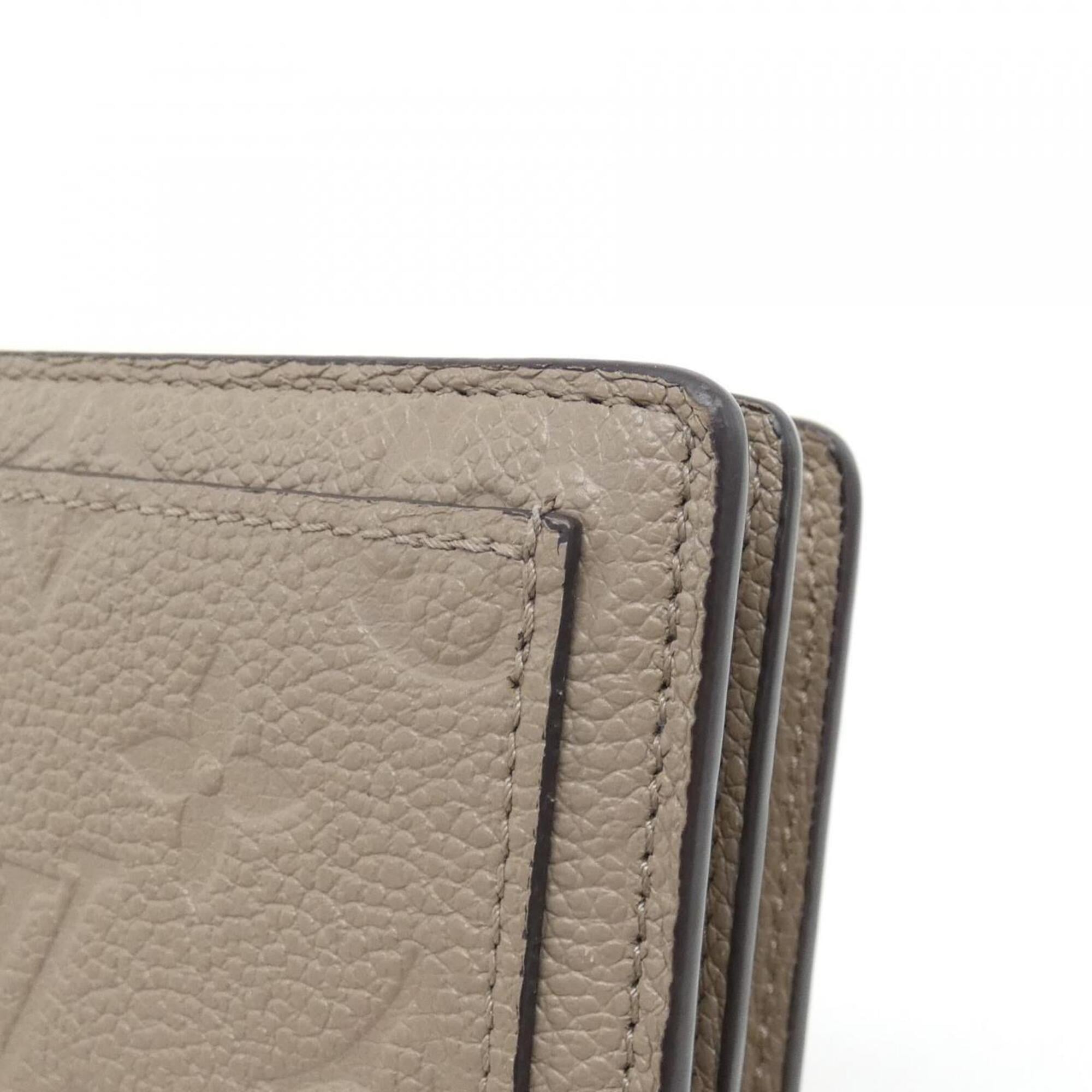 Louis Vuitton Beige Tourterelle Leather Wallet (Bi-Fold) (Pre-Owned)