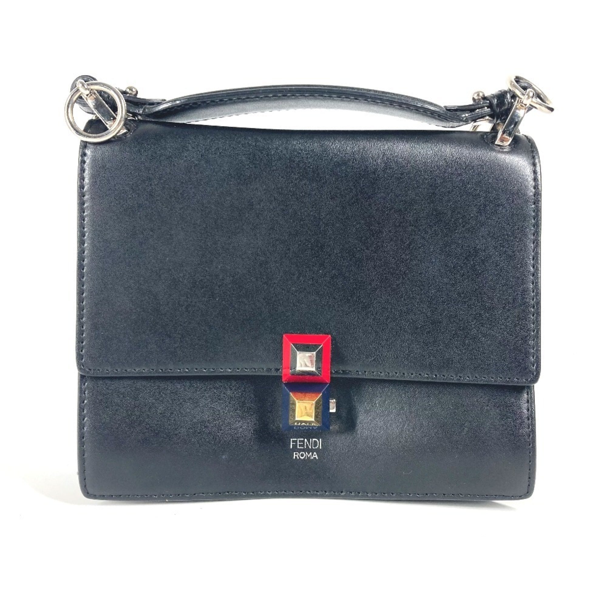 Fendi Black Leather Handbag (Pre-Owned)
