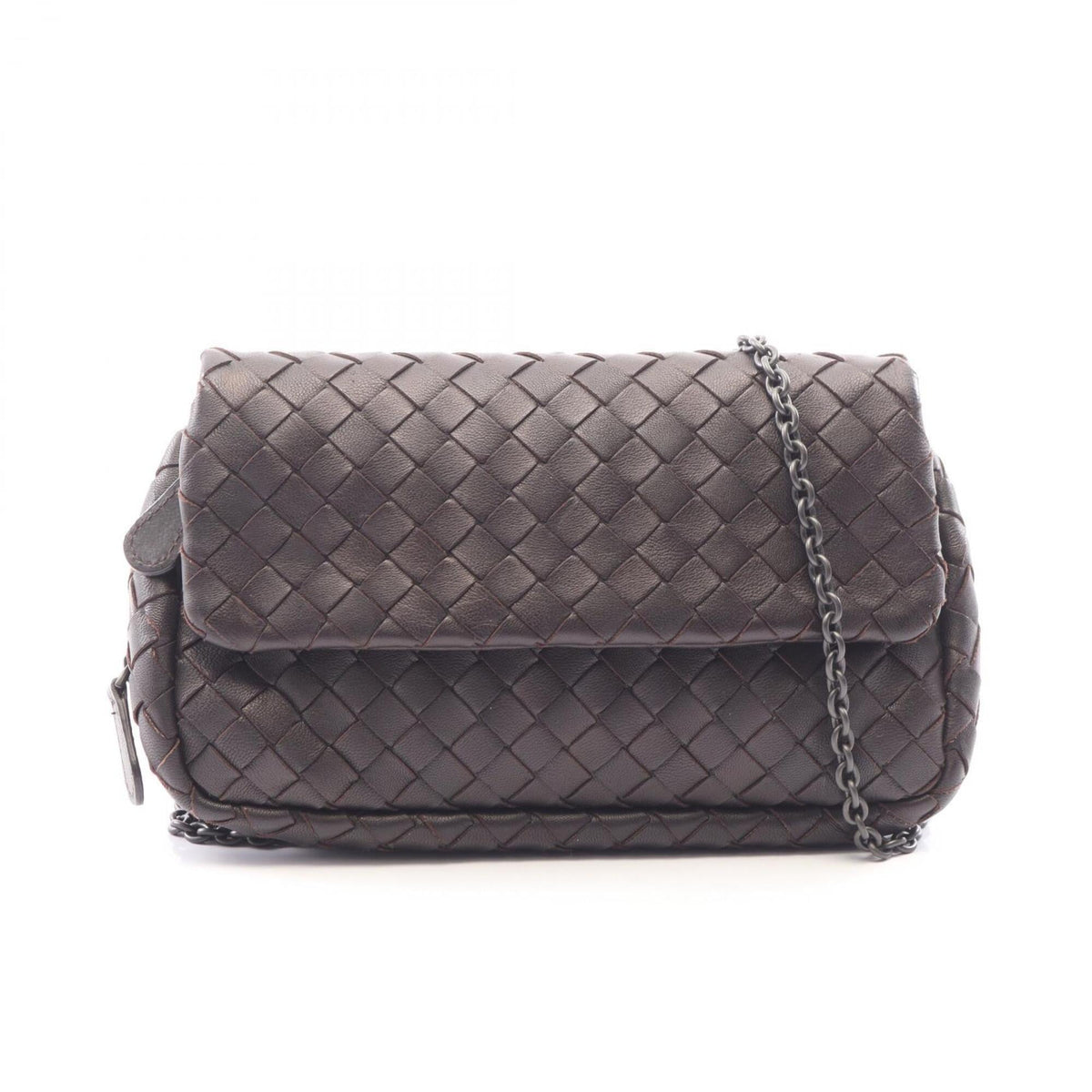 Bottega Veneta Brown Intrecciato Handbag Shoulder Bag (Pre-Owned)