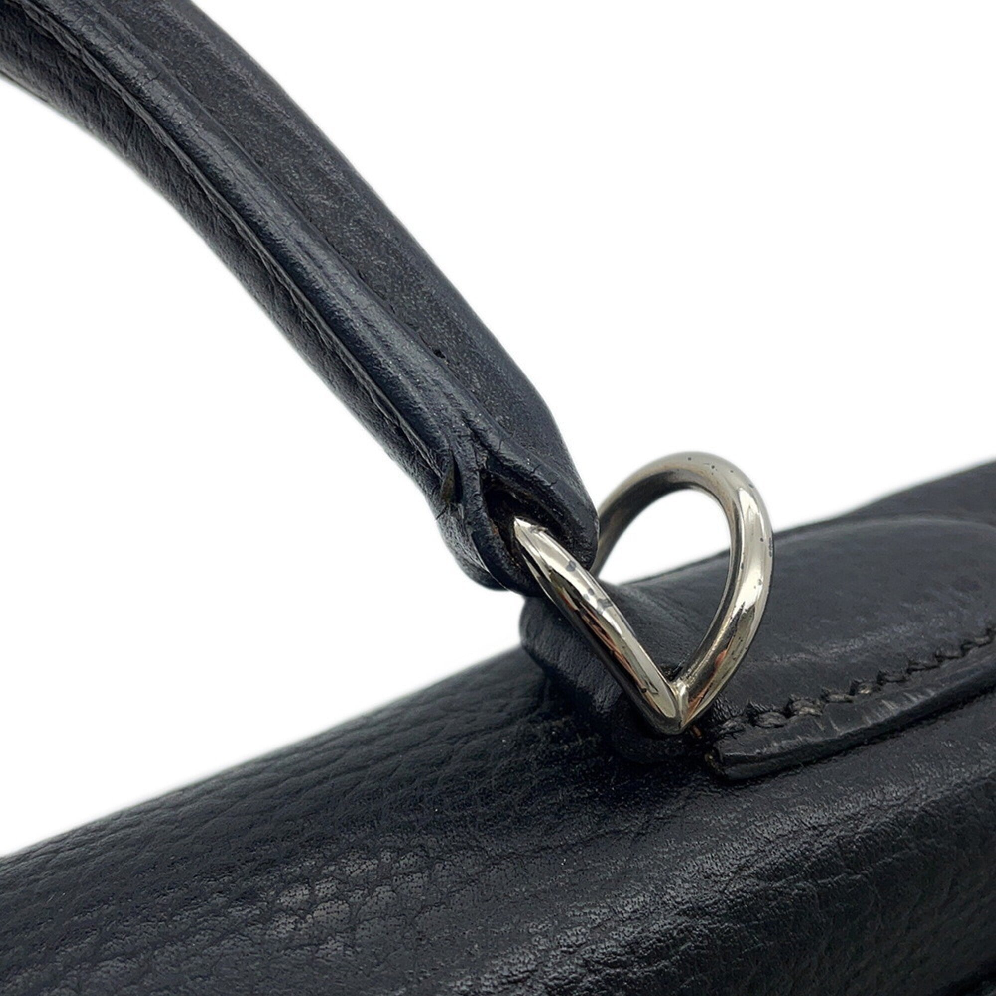 Hermes Kelly Black Ardennes Leather Handbag (Pre-Owned)