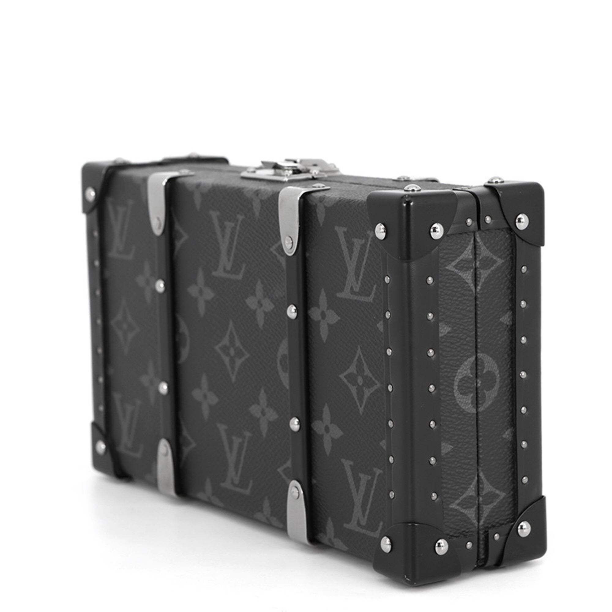 Louis Vuitton Noir Monogram Eclipse Clutch Bag Handbag (Pre-Owned)