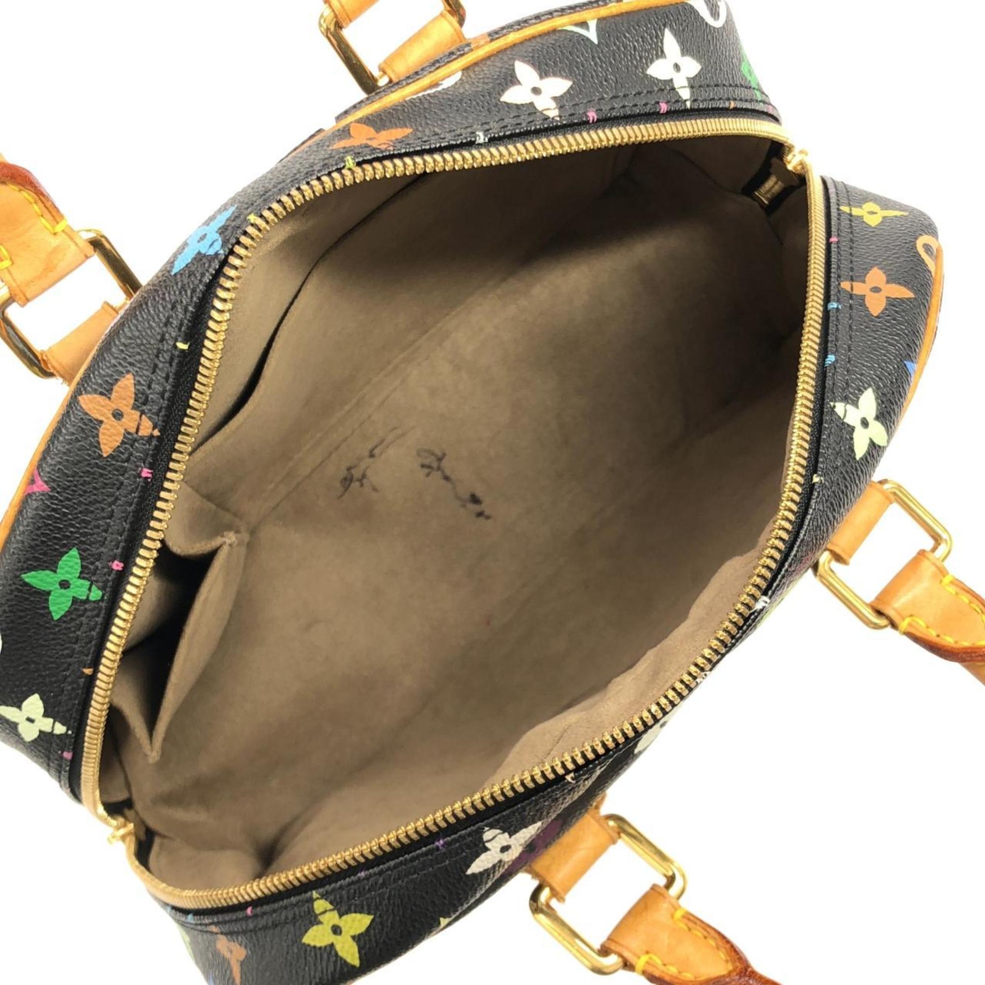Louis Vuitton Black Coated Canvas Handbag (Pre-Owned)