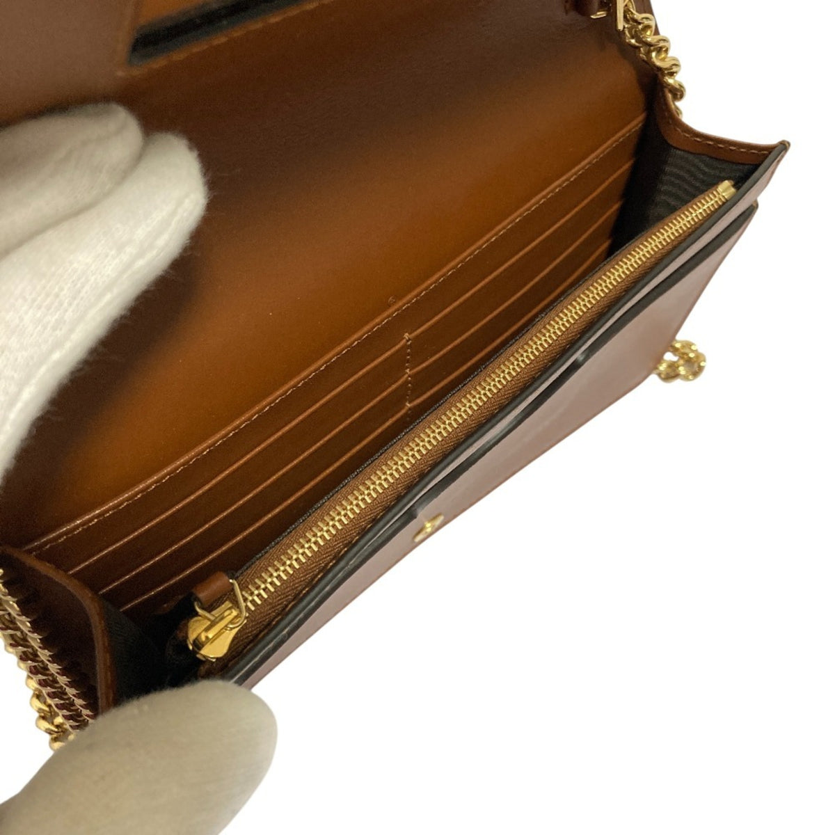 Gucci Brown Leather Shoulder Bag (Pre-Owned)