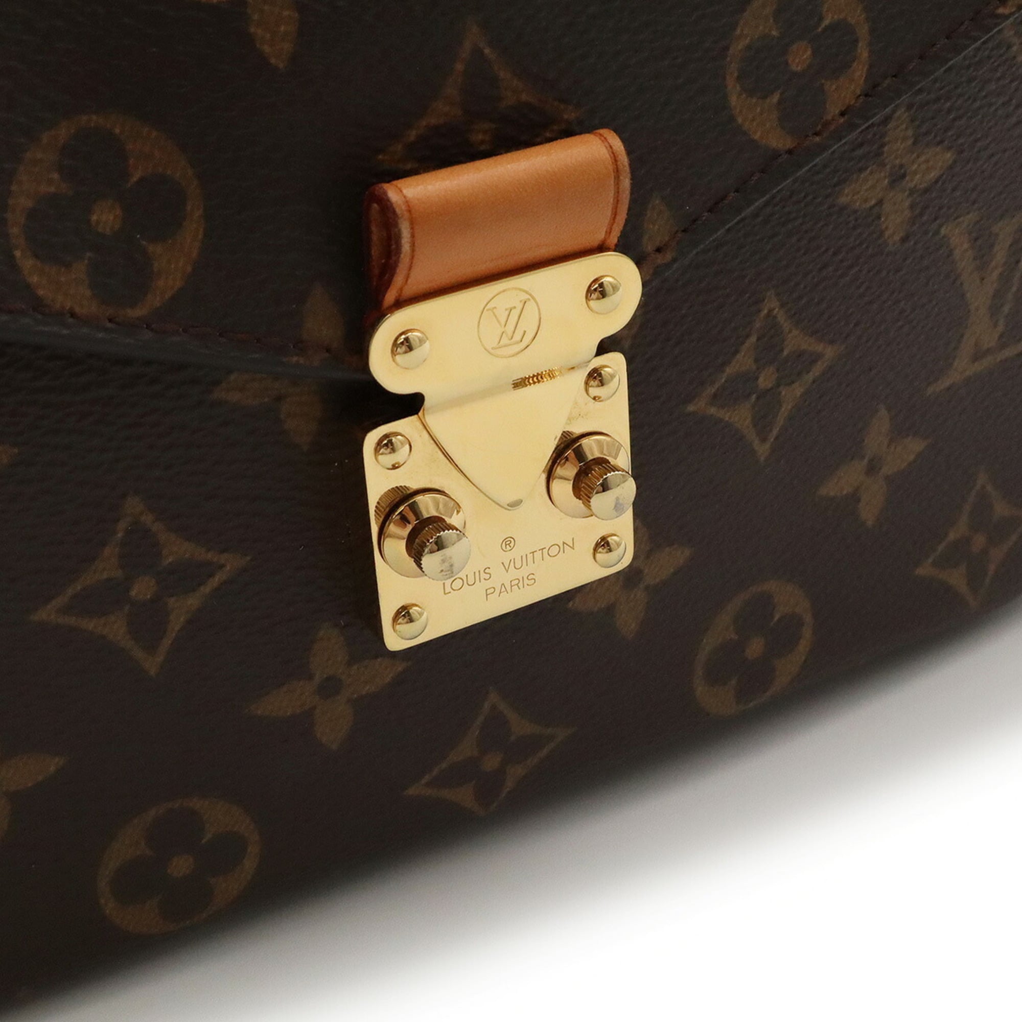 Louis Vuitton Brown Monogram Monogram Clutch Bag Handbag Pochette Shoulder Bag (Pre-Owned)
