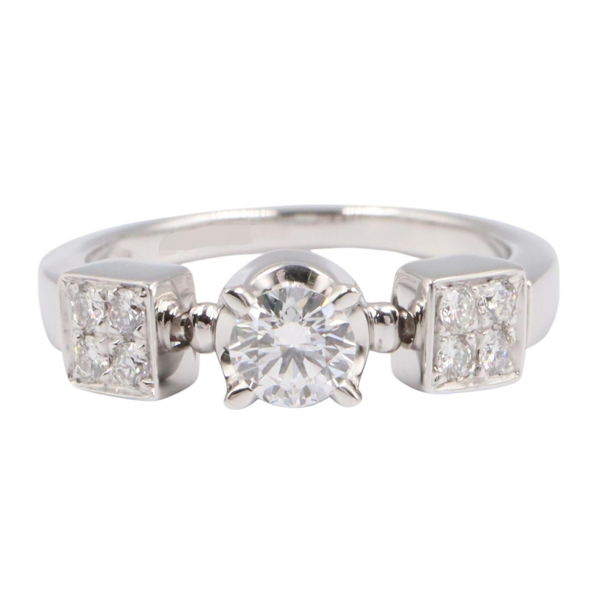 Bvlgari Silver Clear White Gold (18K) Band Ring (Pre-Owned)