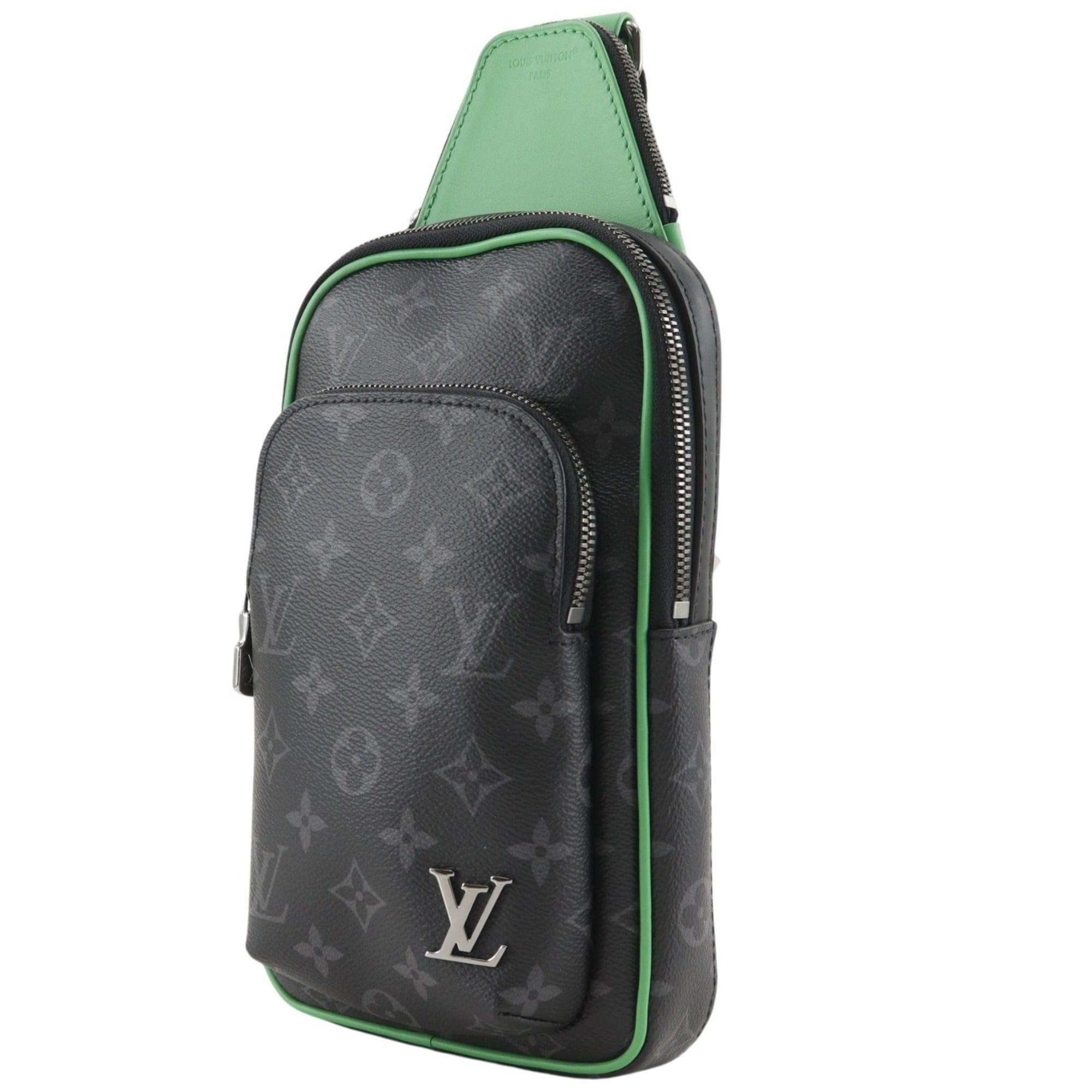 Louis Vuitton Black Green Monogram Eclipse Monogram Eclipse Shoulder Bag Sling Bag (Pre-Owned)