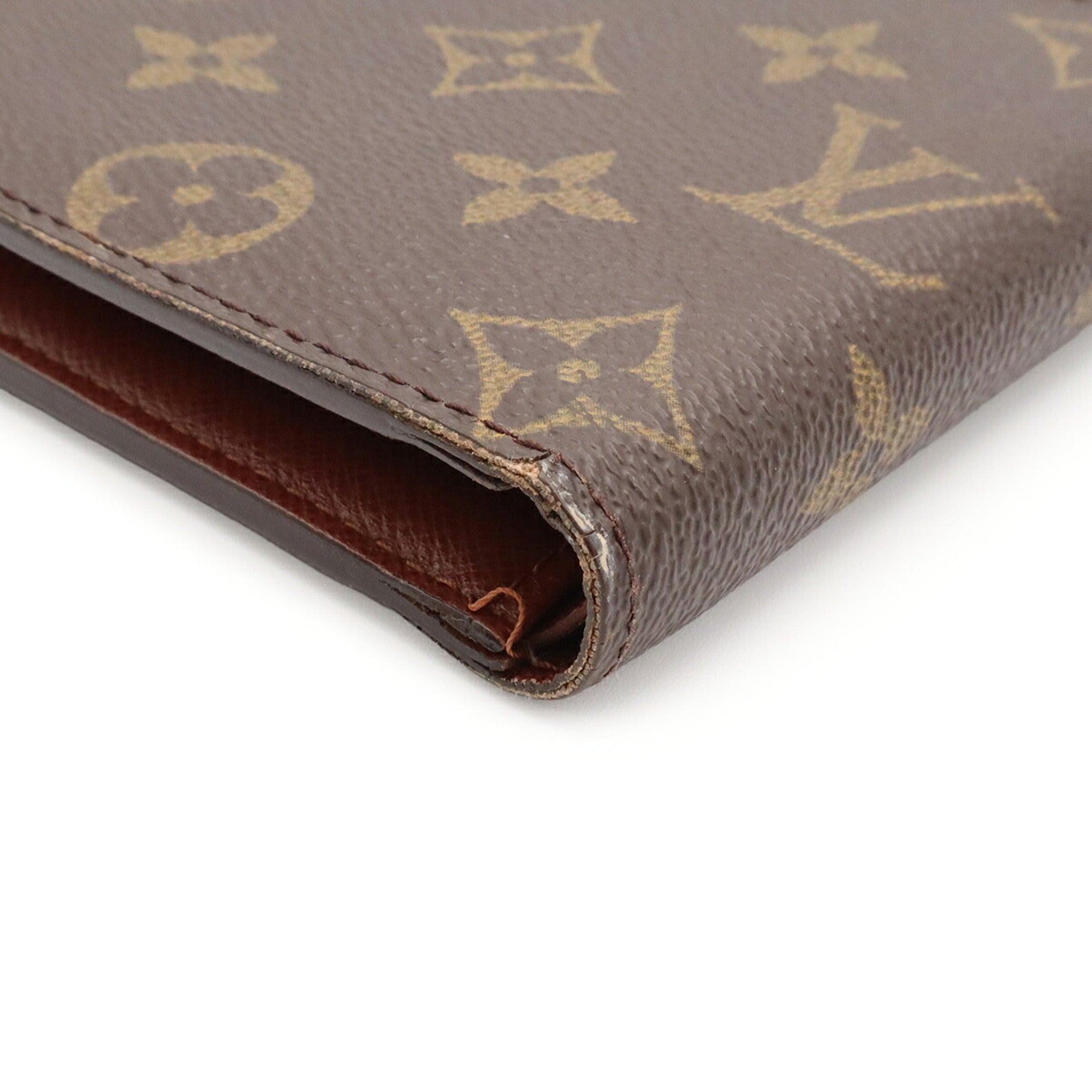 Louis Vuitton Brown Monogram Canvas Wallet (Bi-Fold) (Pre-Owned)