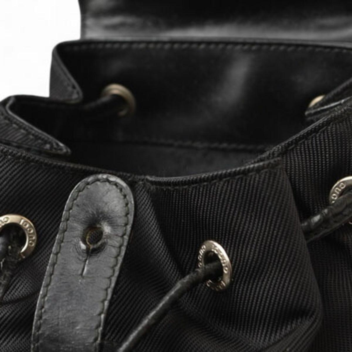 Gucci Black Leather Backpack (Pre-Owned)