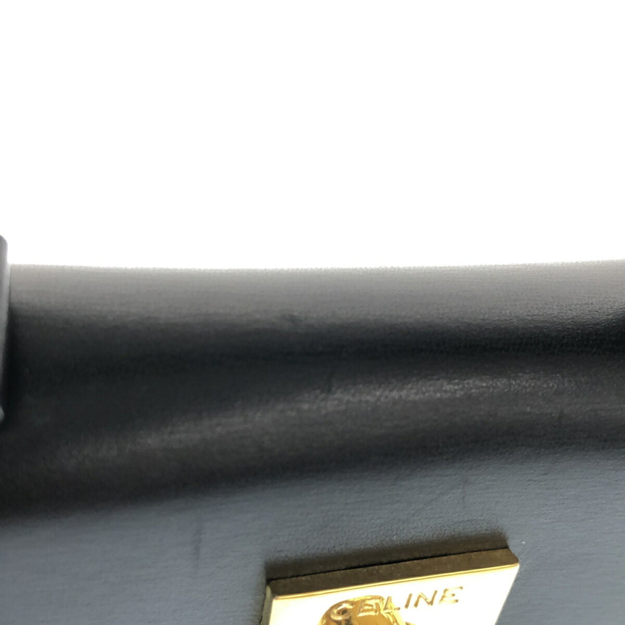 Celine Black Leather Handbag Shoulder Bag (Pre-Owned)