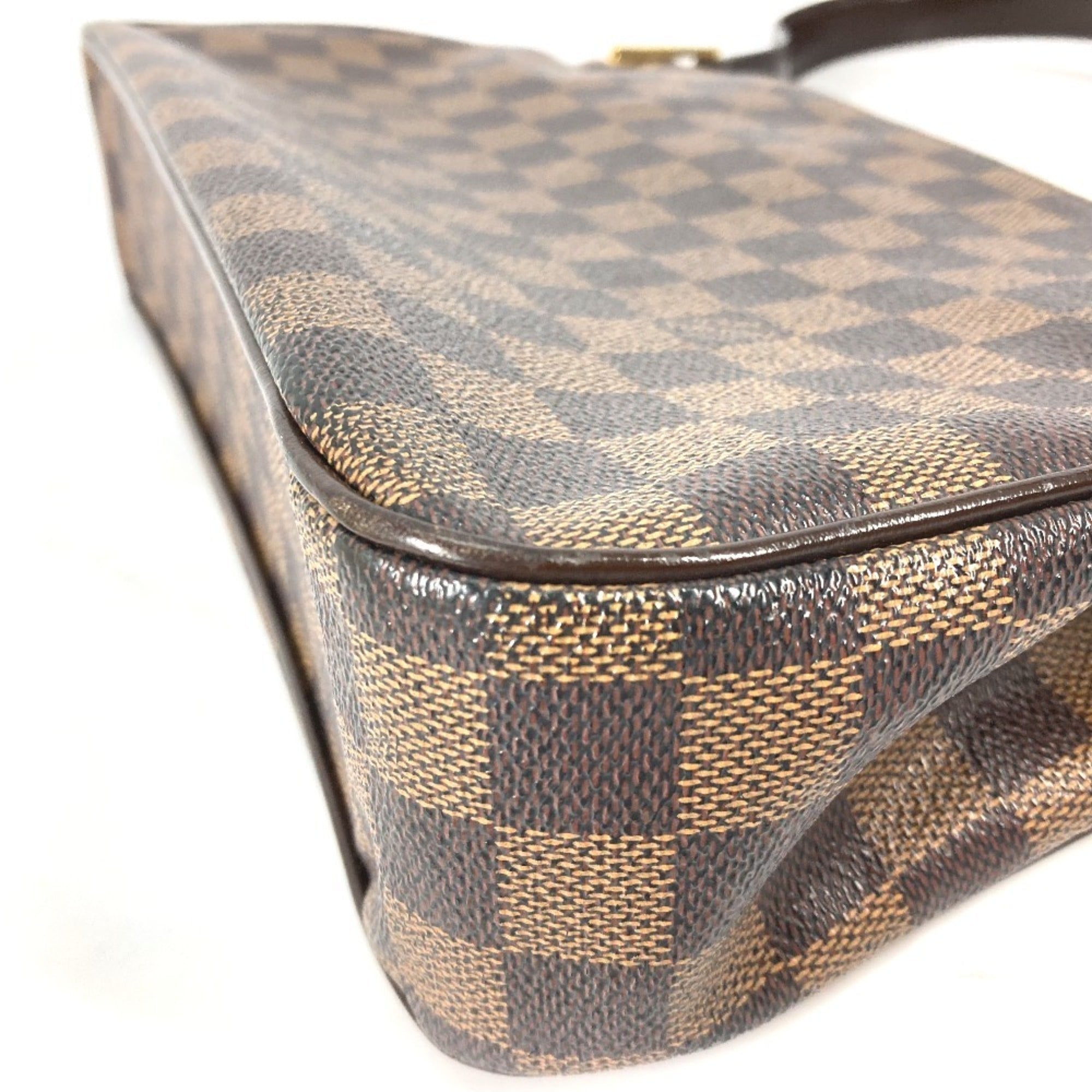 Louis Vuitton Damier Brown Damier Canvas Ebene Damier Canvas Shoulder Bag (Pre-Owned)