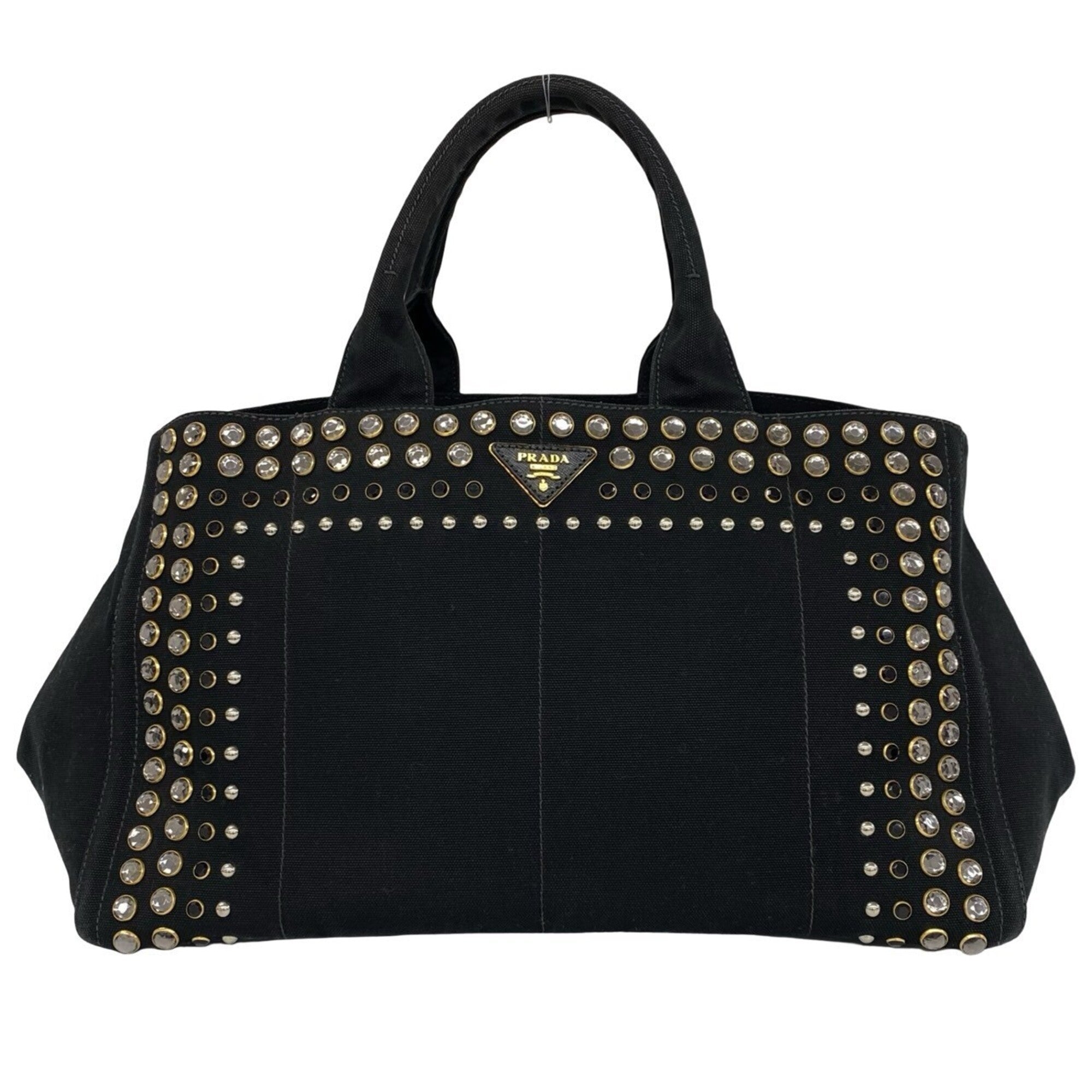 Prada Canvas Handbag Tote Bag (Pre-Owned)