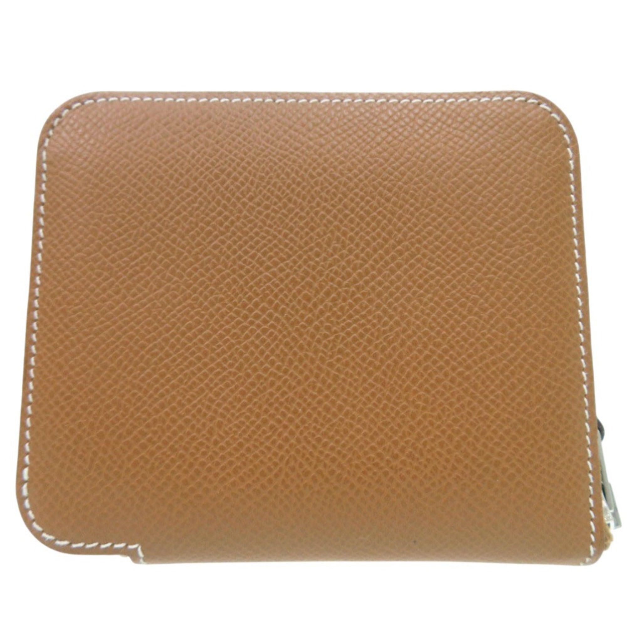Hermes Brown Leather Coin Purse/Coin Case (Pre-Owned)