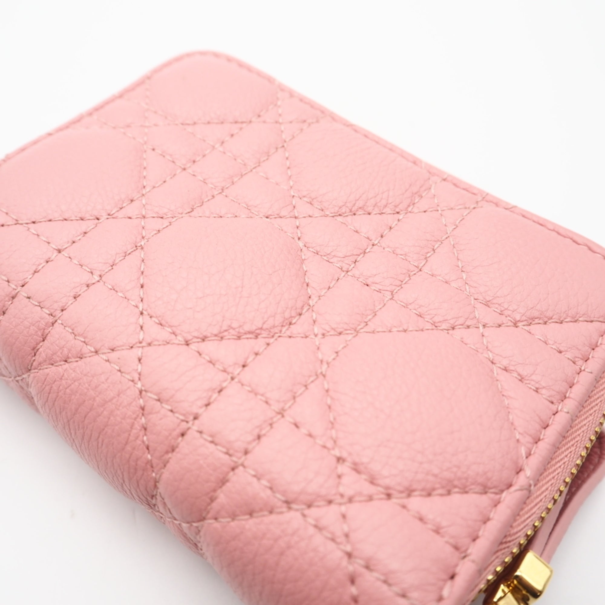 Christian Dior Pink Leather Wallet (Bi-Fold) (Pre-Owned)