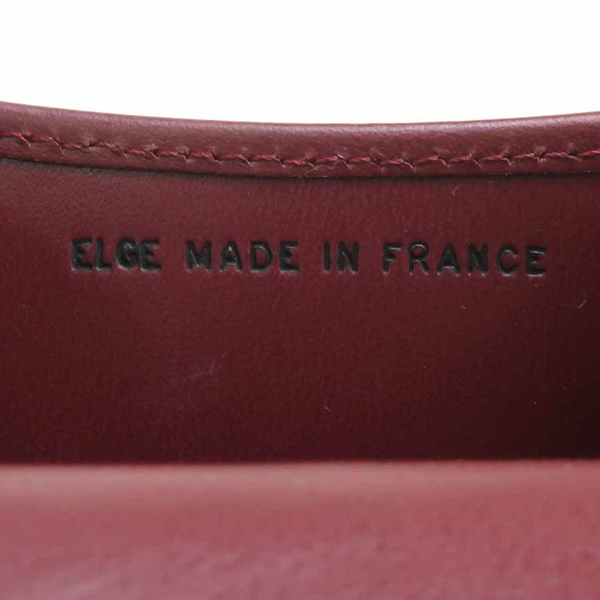 Cartier Bordeaux Leather Coin Purse/Coin Case (Pre-Owned)