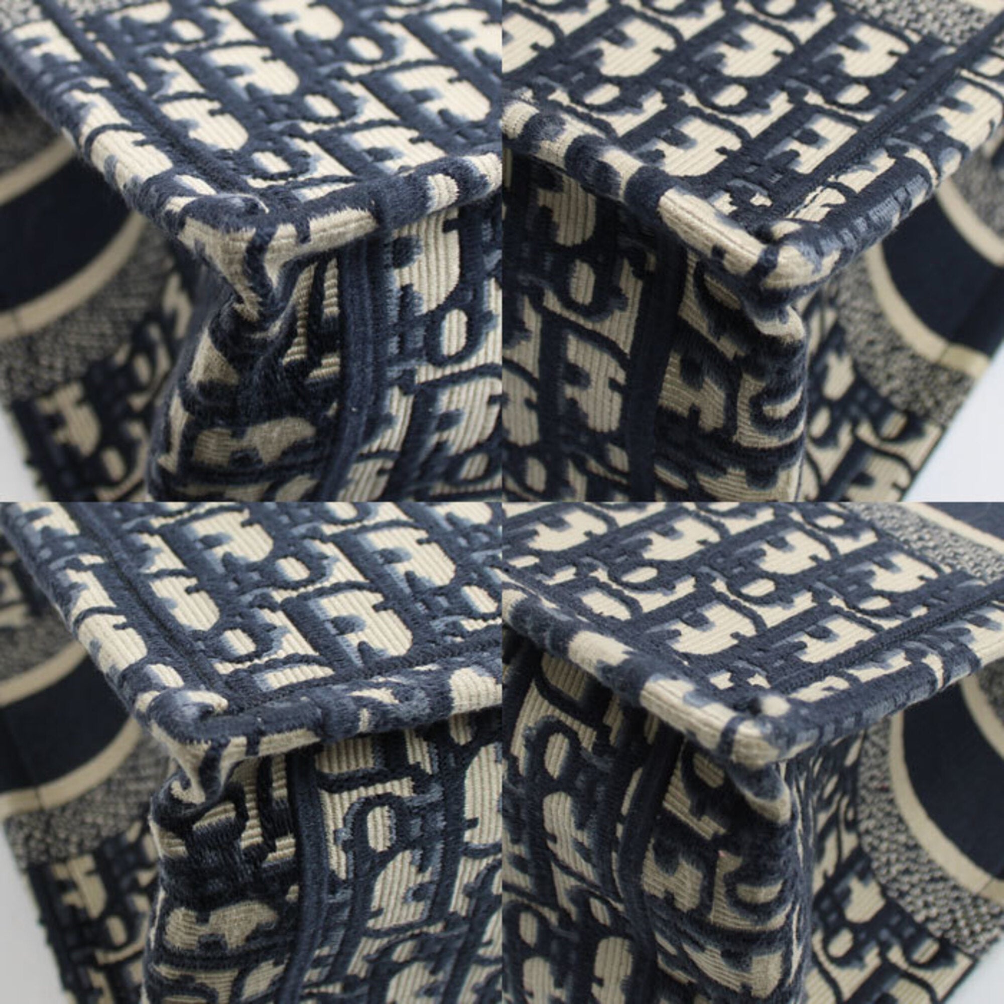 Christian Dior Navy Cotton Tote Bag (Pre-Owned)