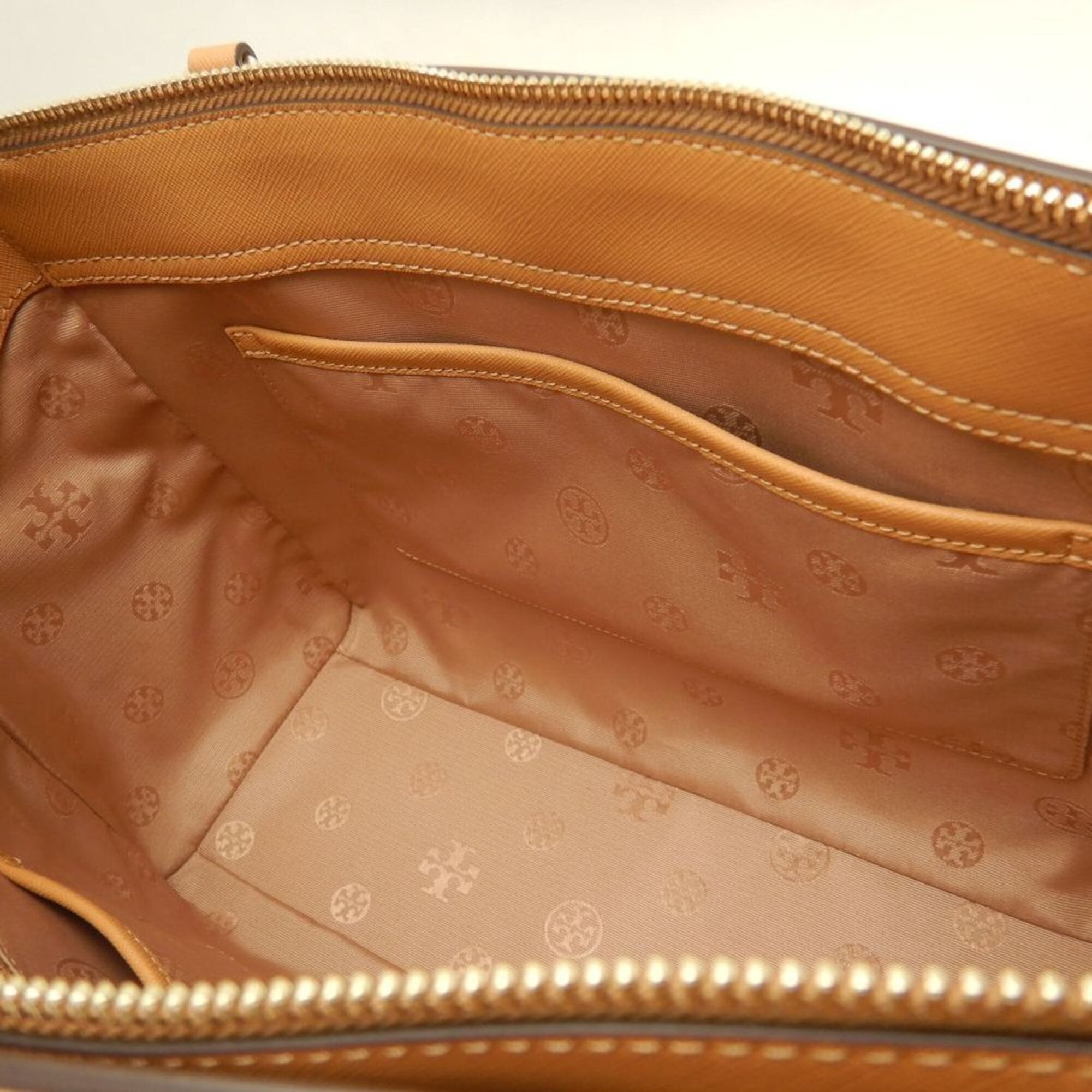 Tory Burch Camel Leather Tote Bag (Pre-Owned)
