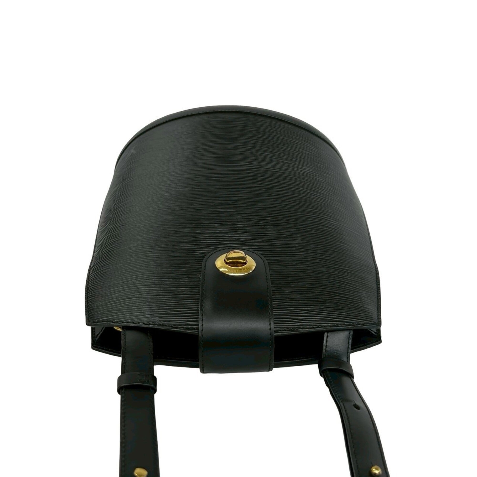 Louis Vuitton Black Leather Shoulder Bag (Pre-Owned)