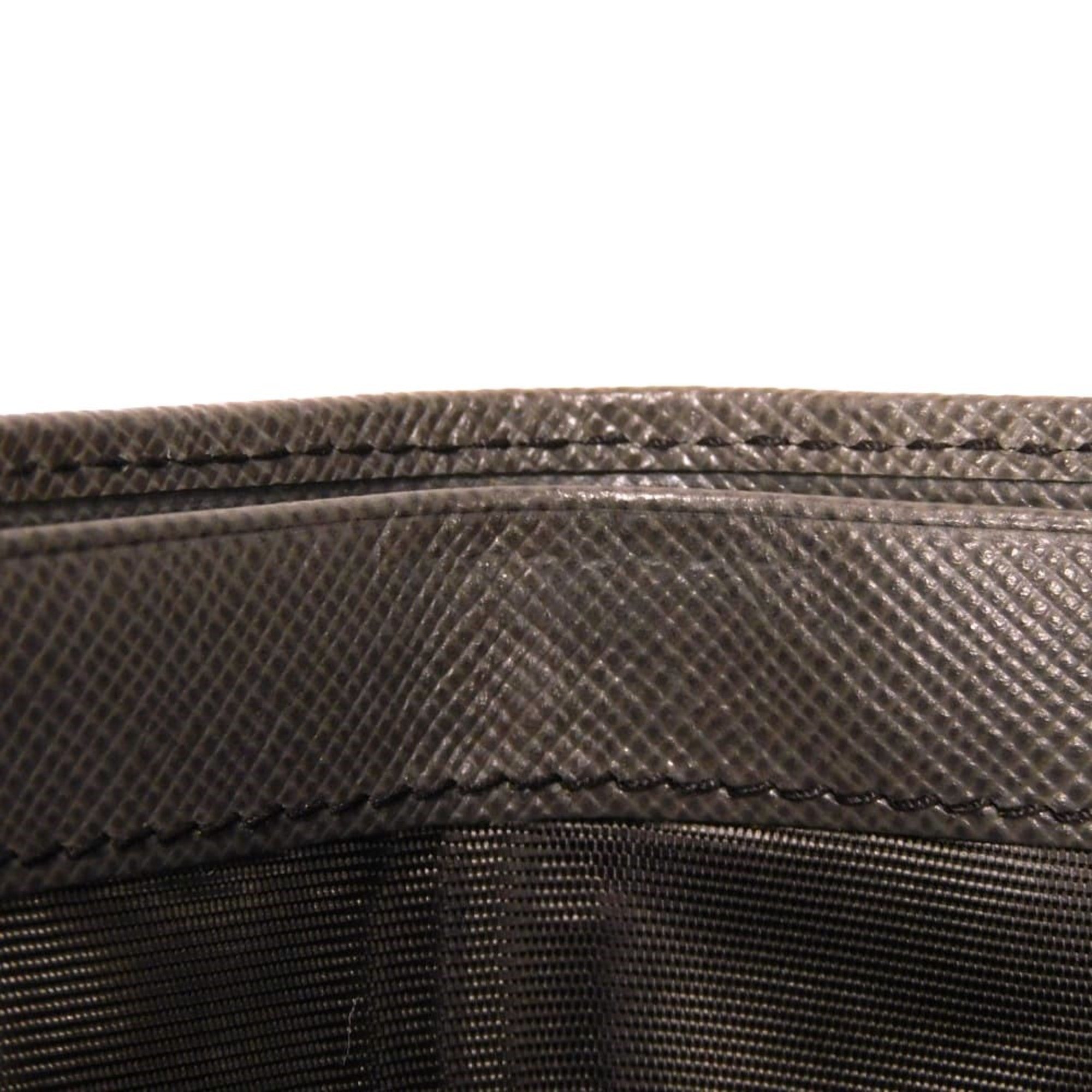 Prada Saffiano Brown Saffiano Wallet (Bi-Fold) (Pre-Owned)