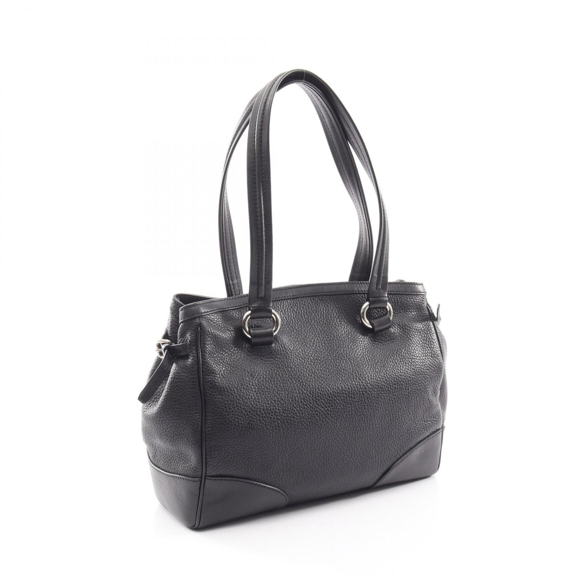 Celine Black Leather Handbag Tote Bag (Pre-Owned)