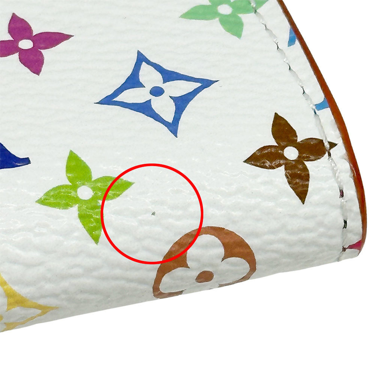 Louis Vuitton Multi-Color White Monogram Multicolore Coin Purse/Coin Case (Pre-Owned)