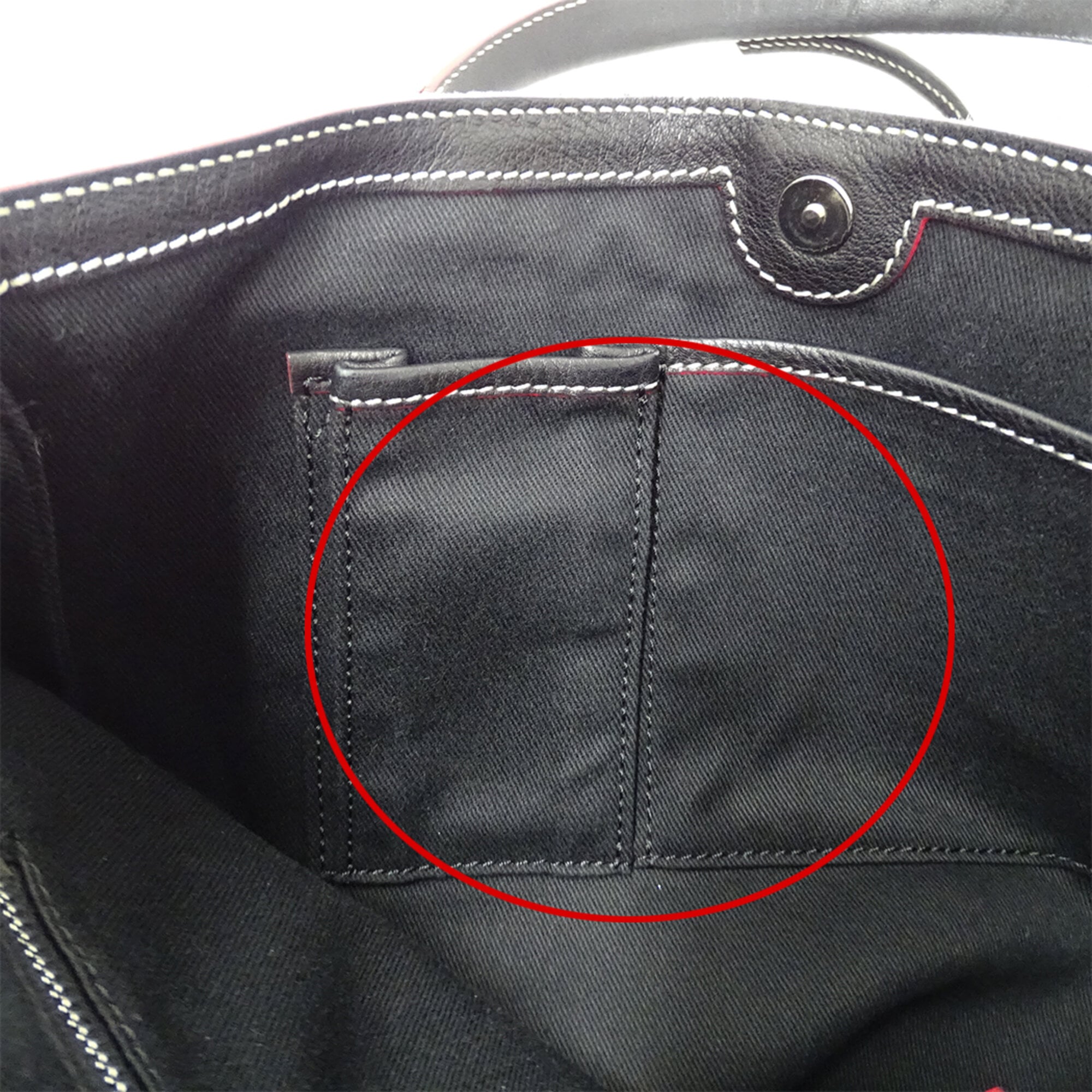 Celine Black Canvas Handbag Tote Bag (Pre-Owned)